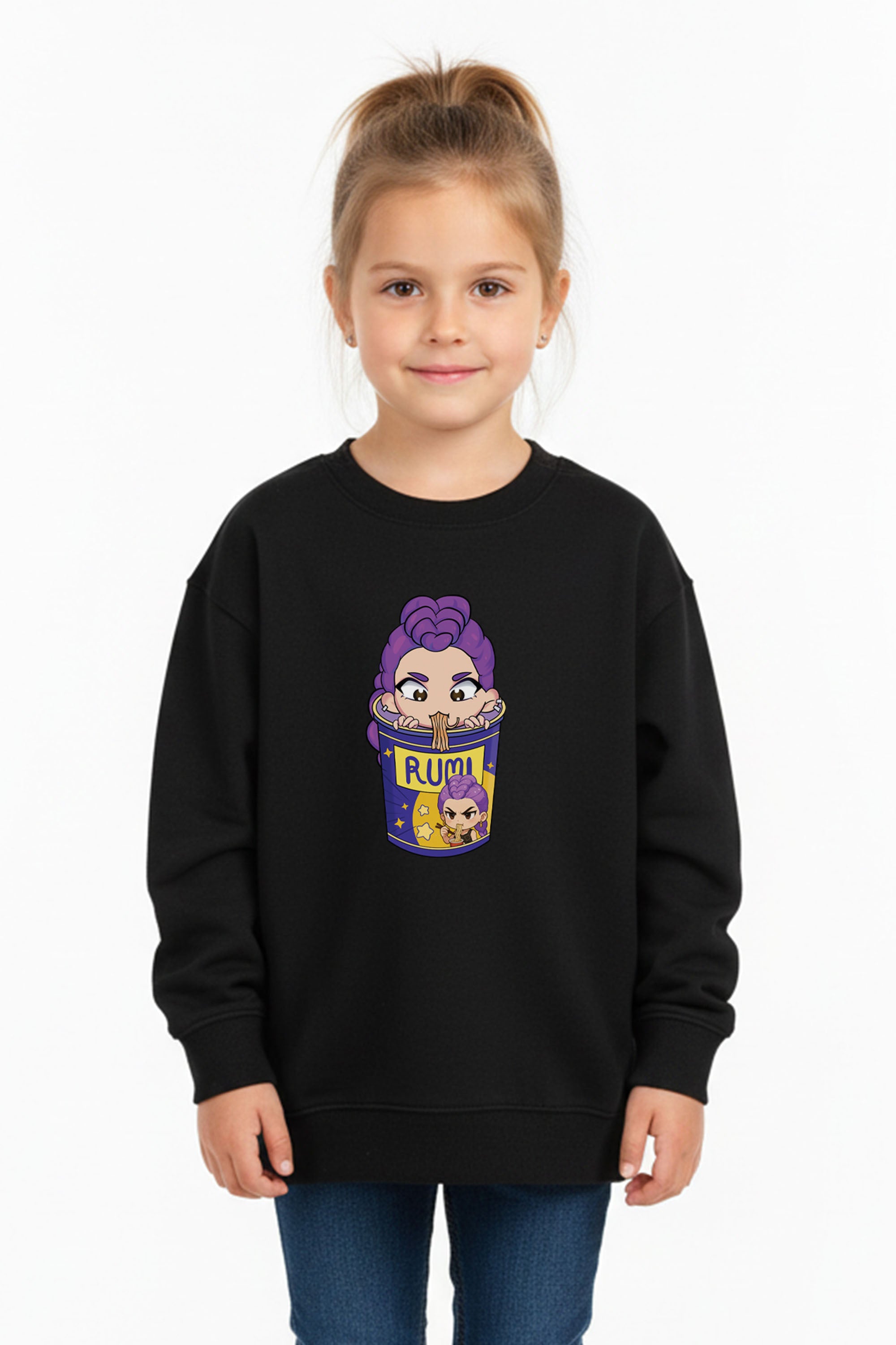 Kids Rumi Ramen Graphic Printed Sweatshirt