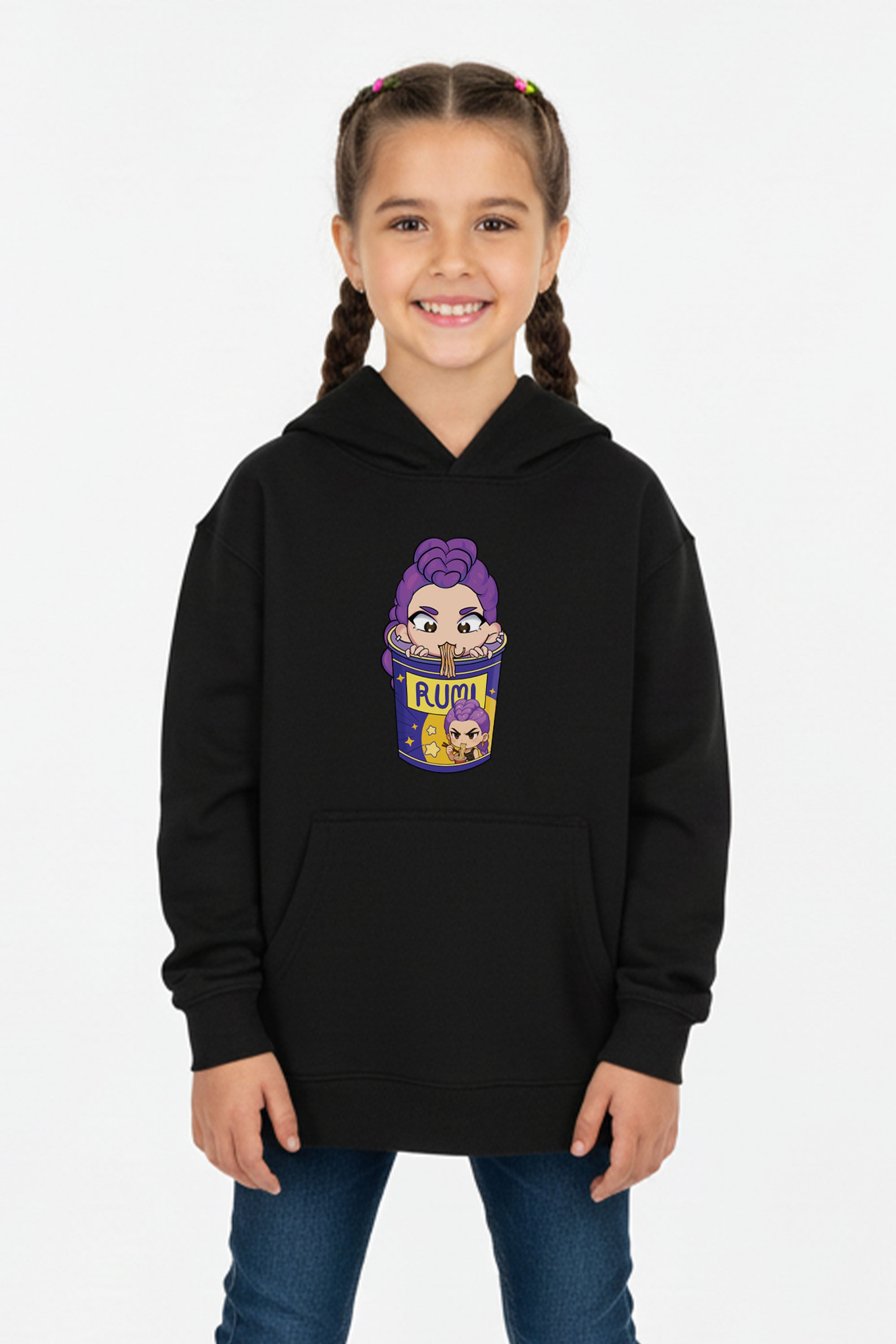 Kids Rumi Ramen Graphic Printed Hoodie