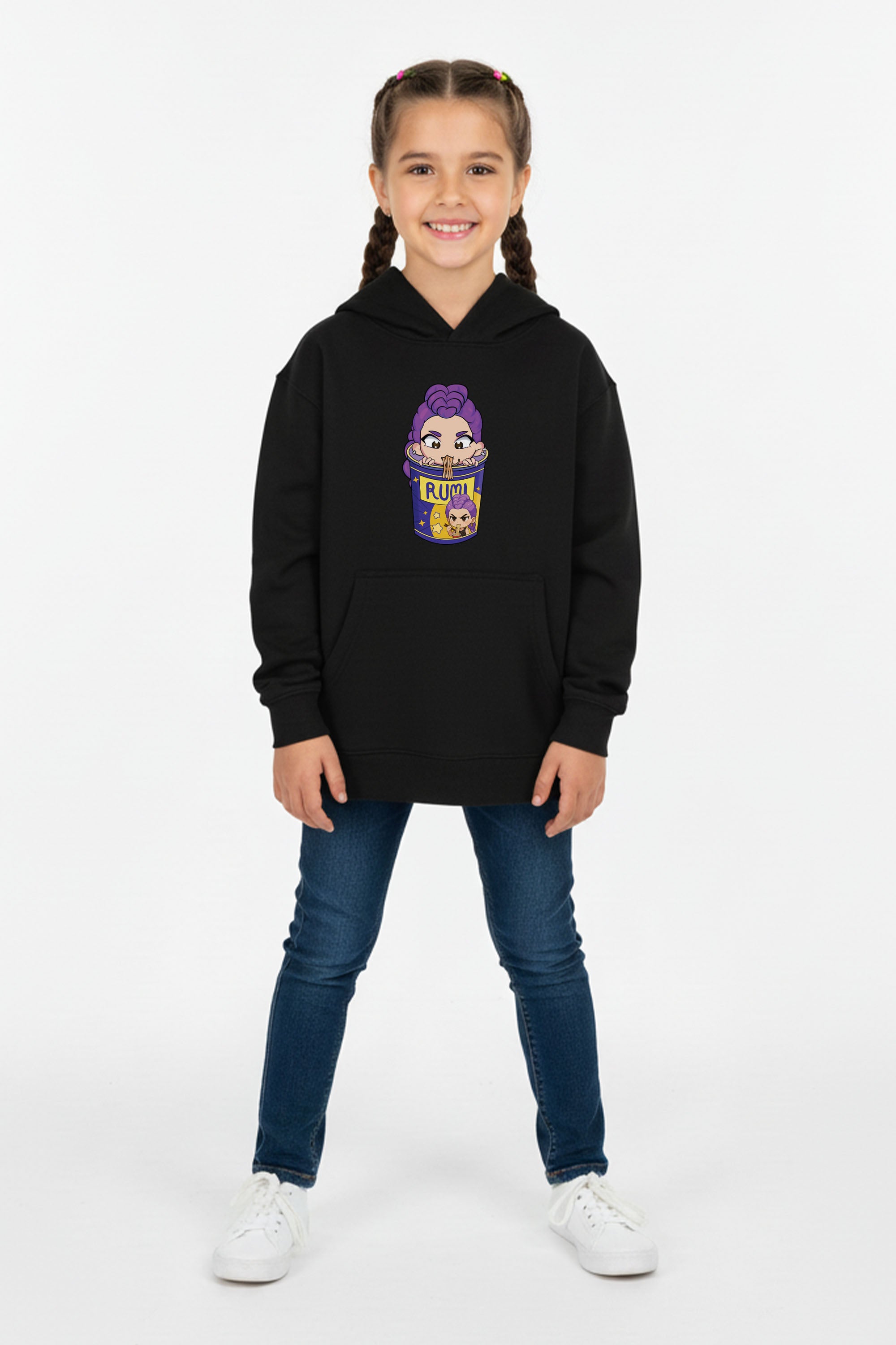 Kids Rumi Ramen Graphic Printed Hoodie