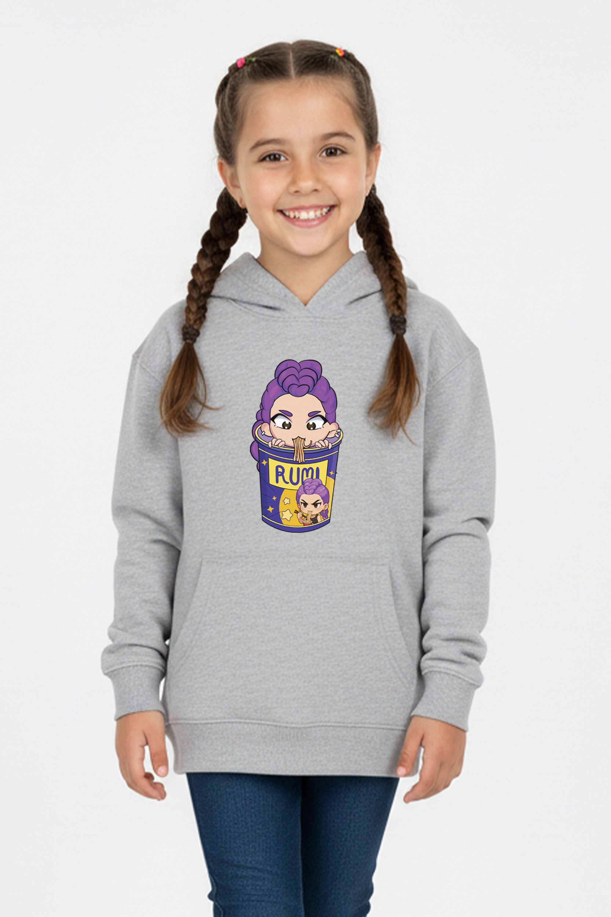 Kids Rumi Ramen Graphic Printed Hoodie