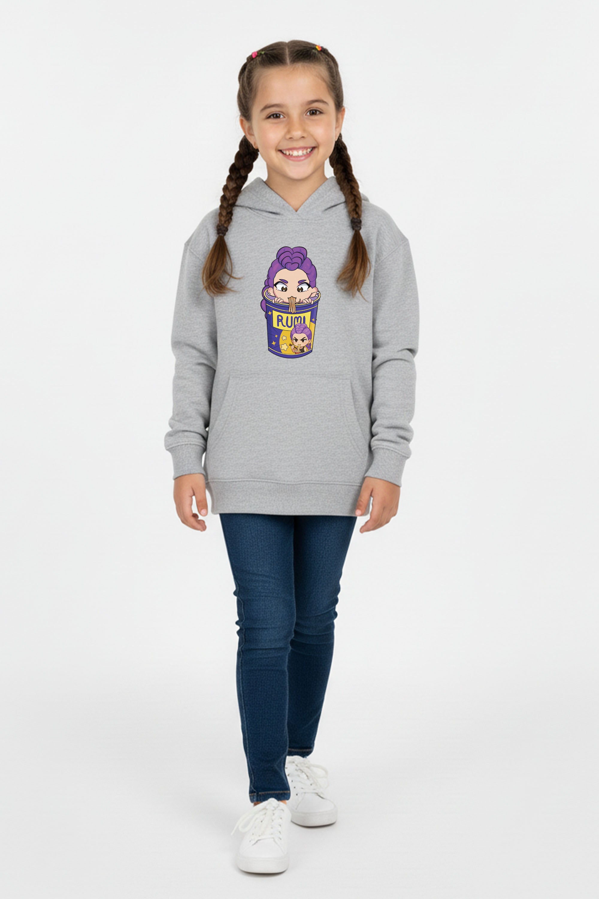 Kids Rumi Ramen Graphic Printed Hoodie
