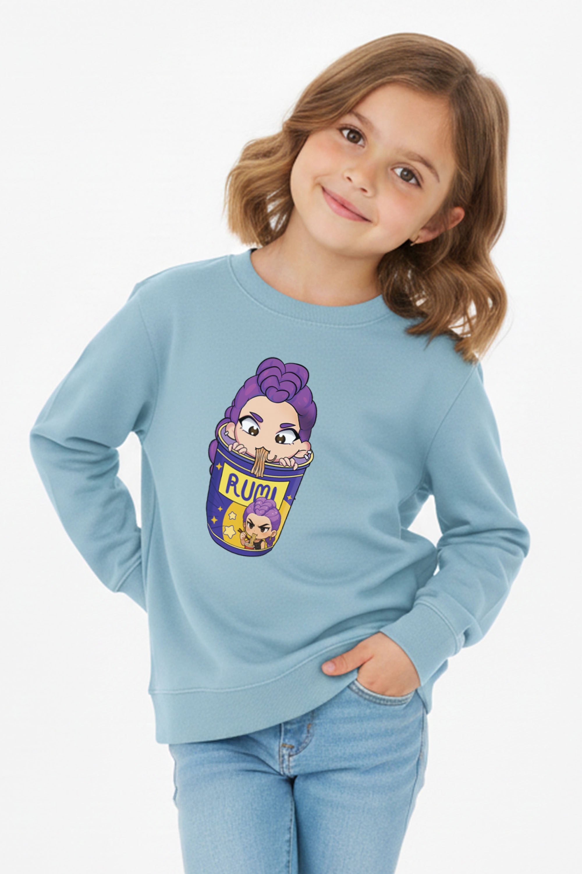 Kids Rumi Ramen Graphic Printed Sweatshirt