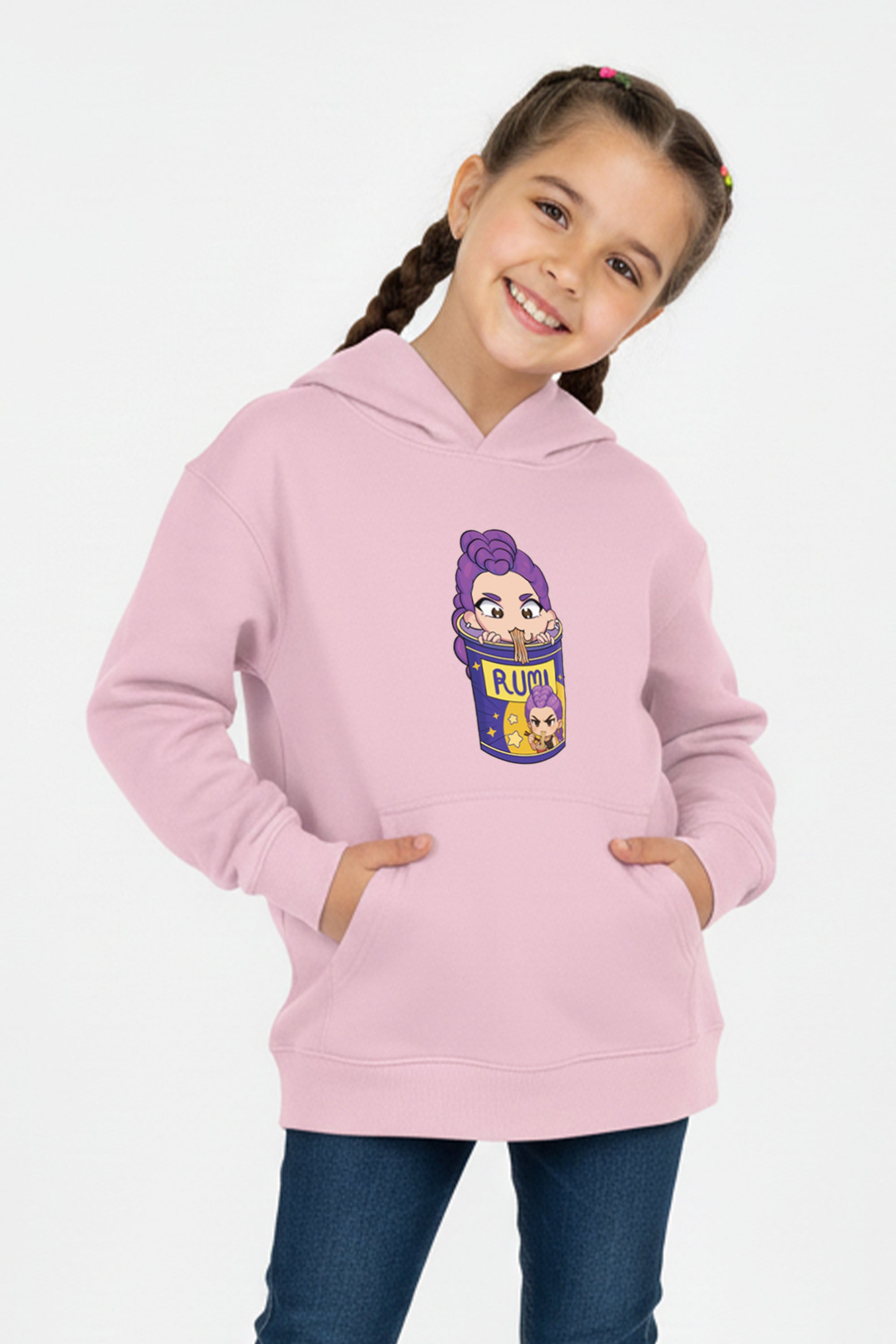 Kids Rumi Ramen Graphic Printed Hoodie