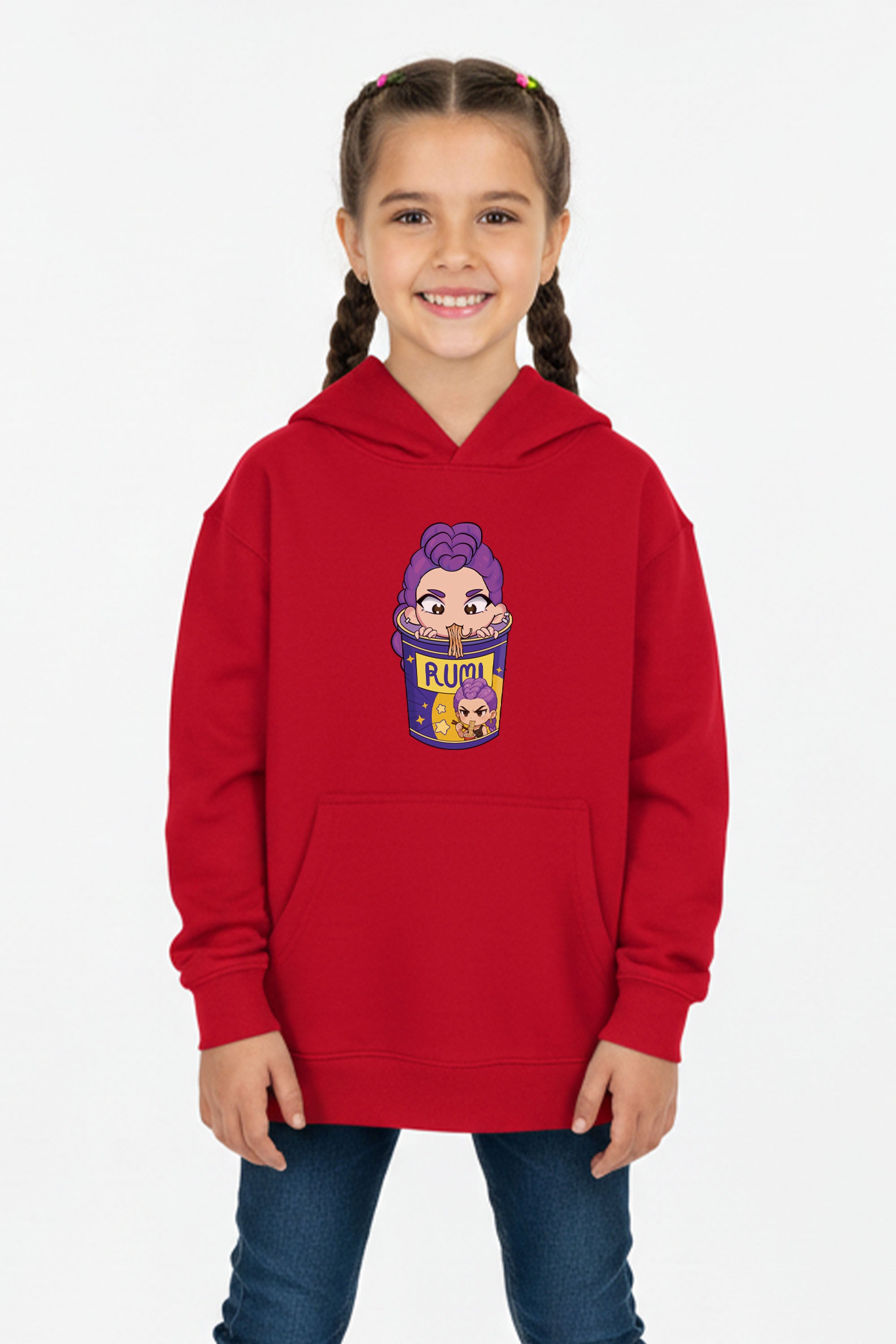 Kids Rumi Ramen Graphic Printed Hoodie
