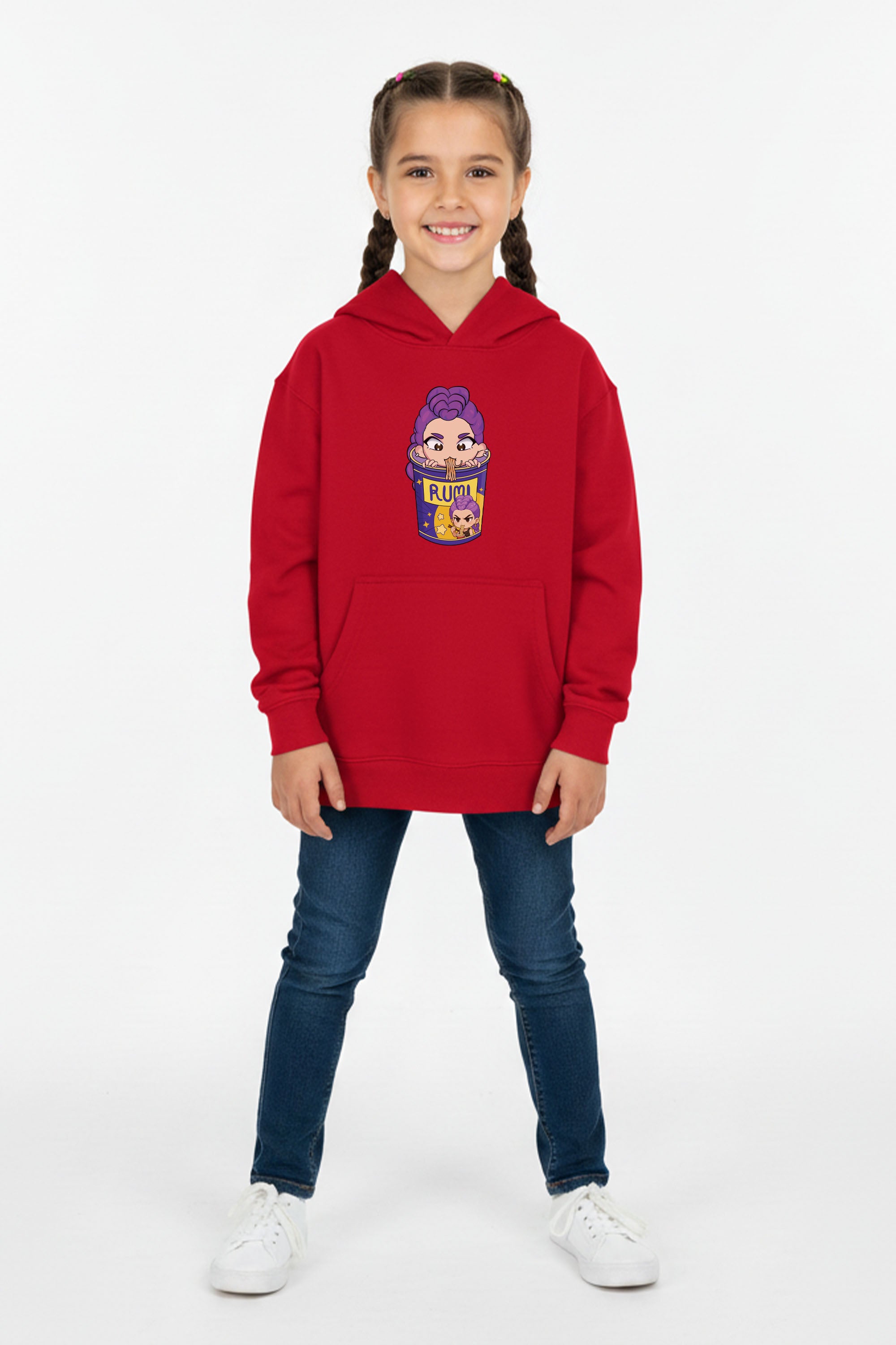 Kids Rumi Ramen Graphic Printed Hoodie