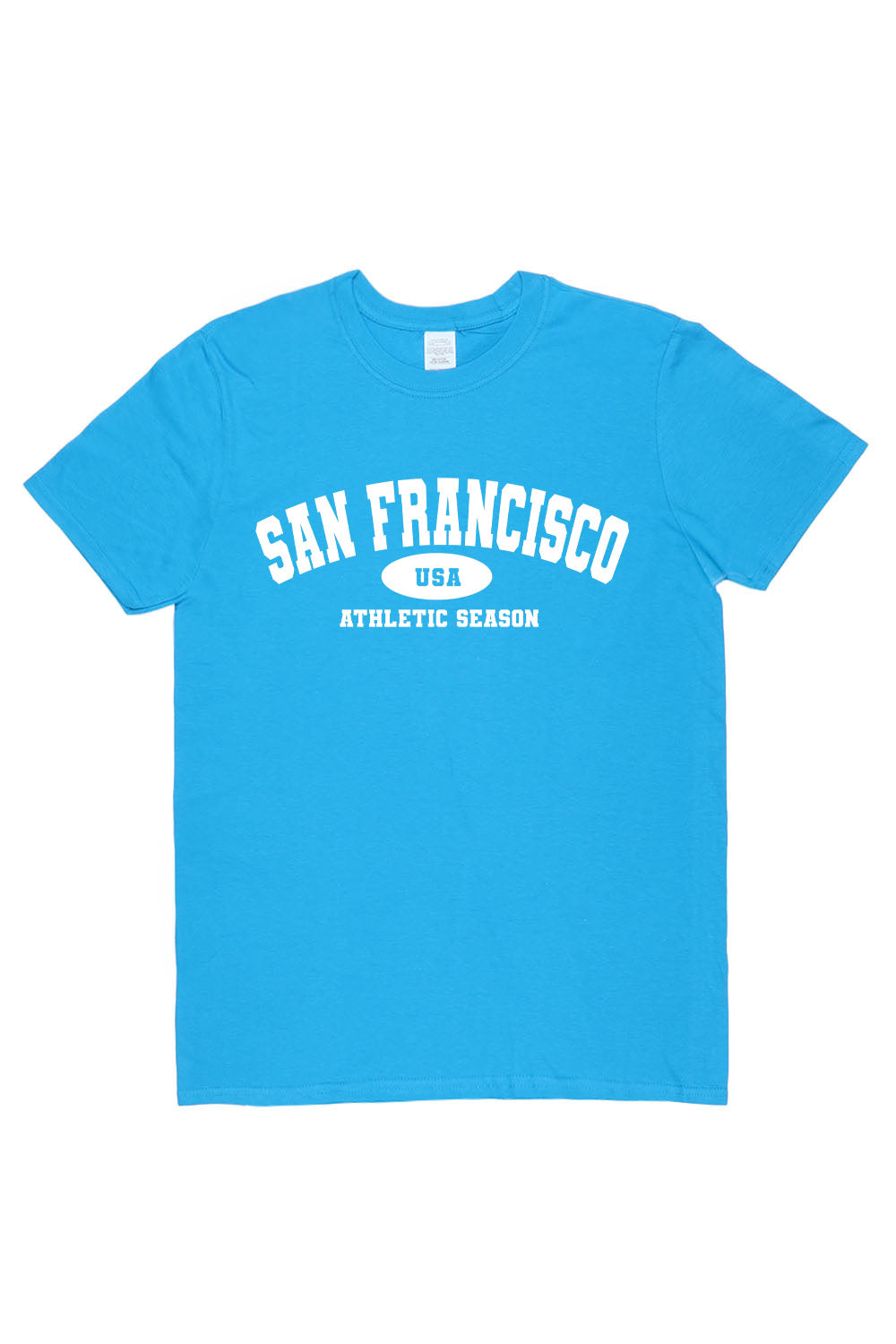 San Francisco T Shirt in Sapphire Blue Custom Packs Missi Clothing