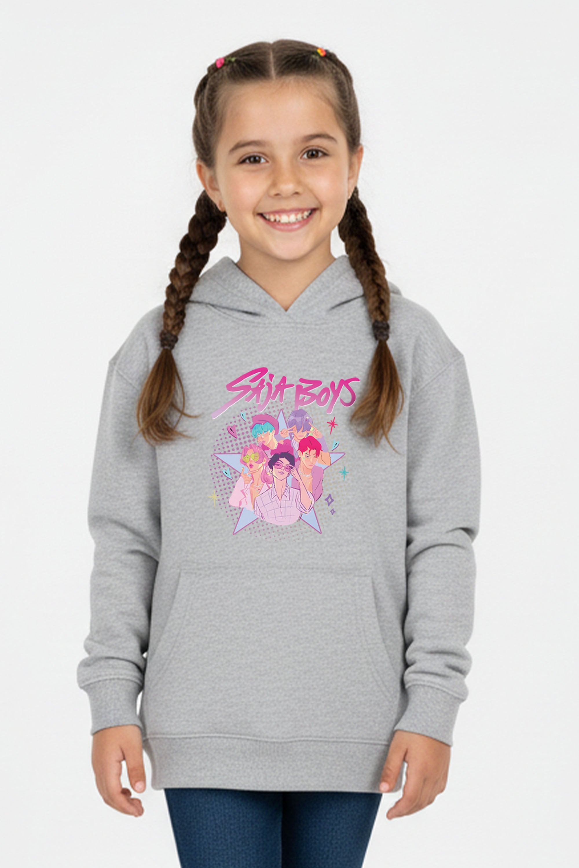 Kids Saja Boys Printed Hoodie