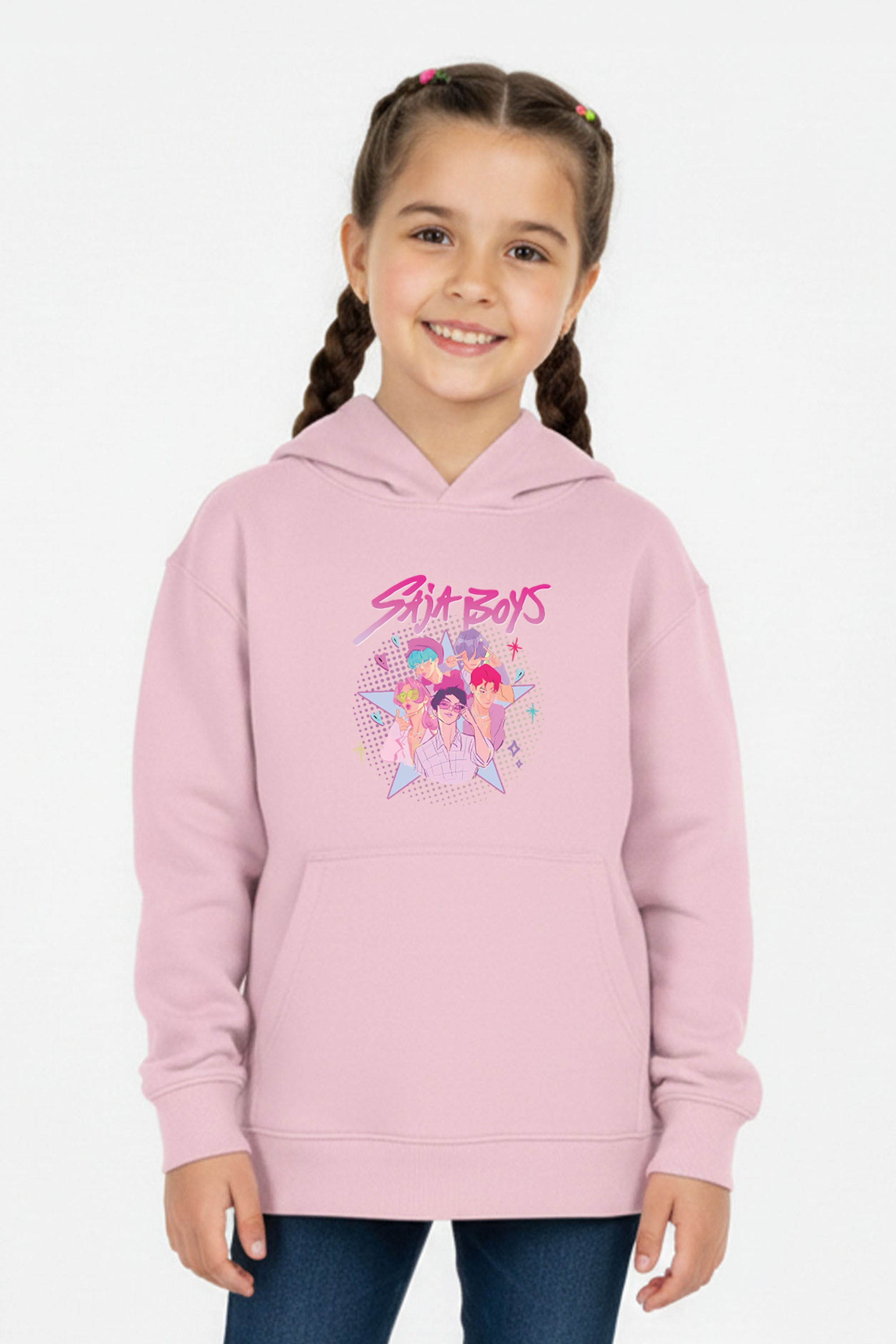 Kids Saja Boys Printed Hoodie