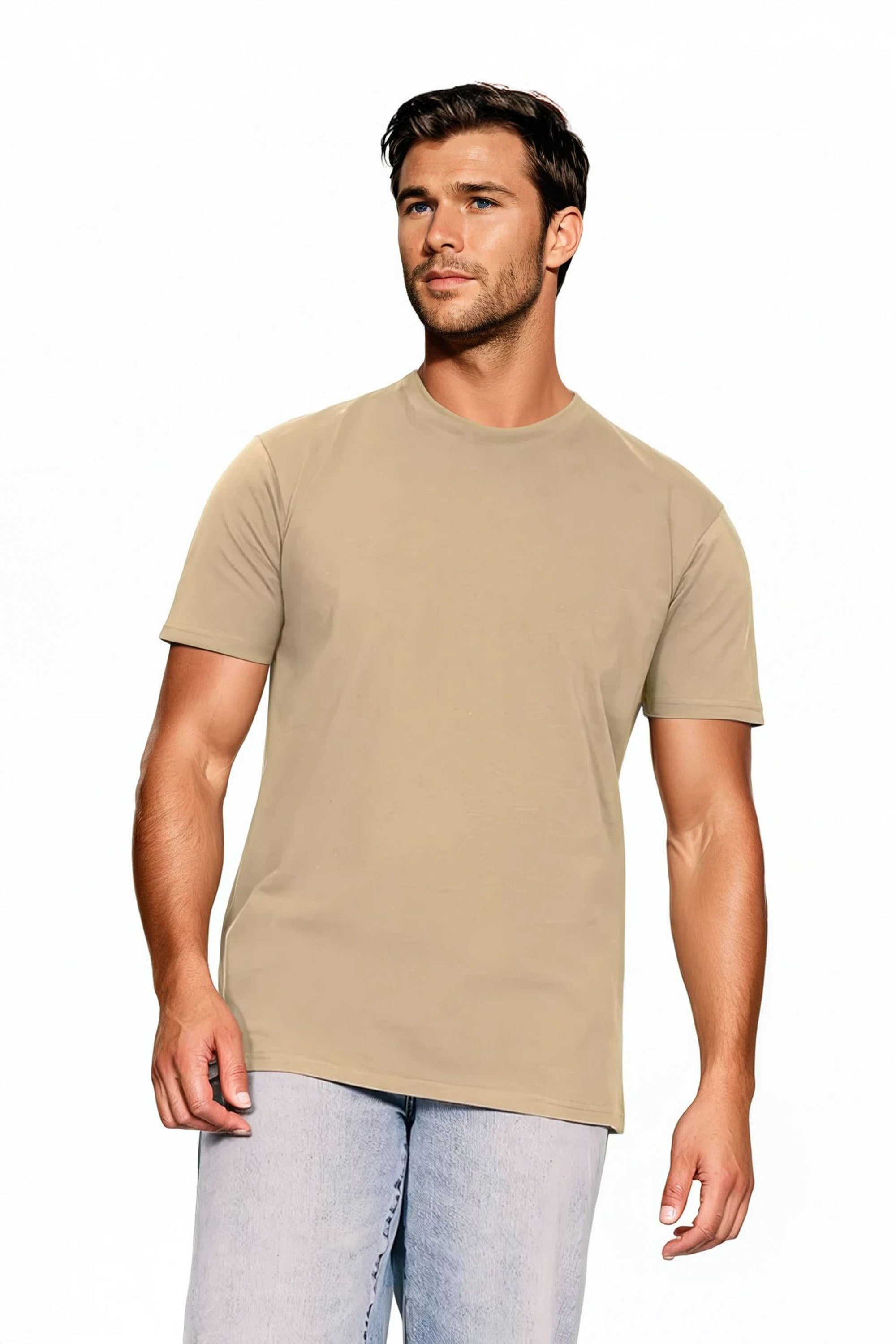 220GSM Unisex Plain Organic Regular Fit T-shirt