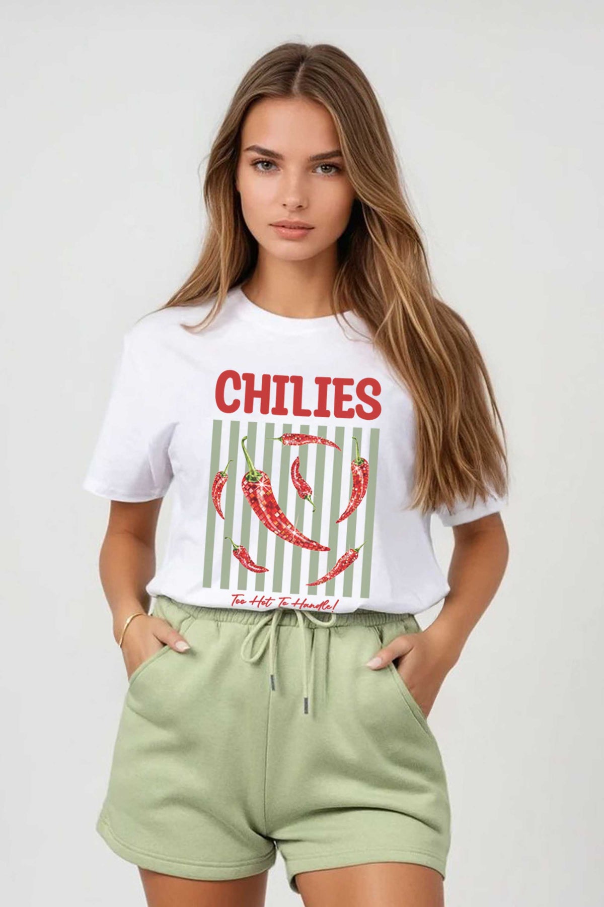 Regular Fit T-shirt LSF Short Sets In Retro Chilies Print (Pack of 4 Sets)