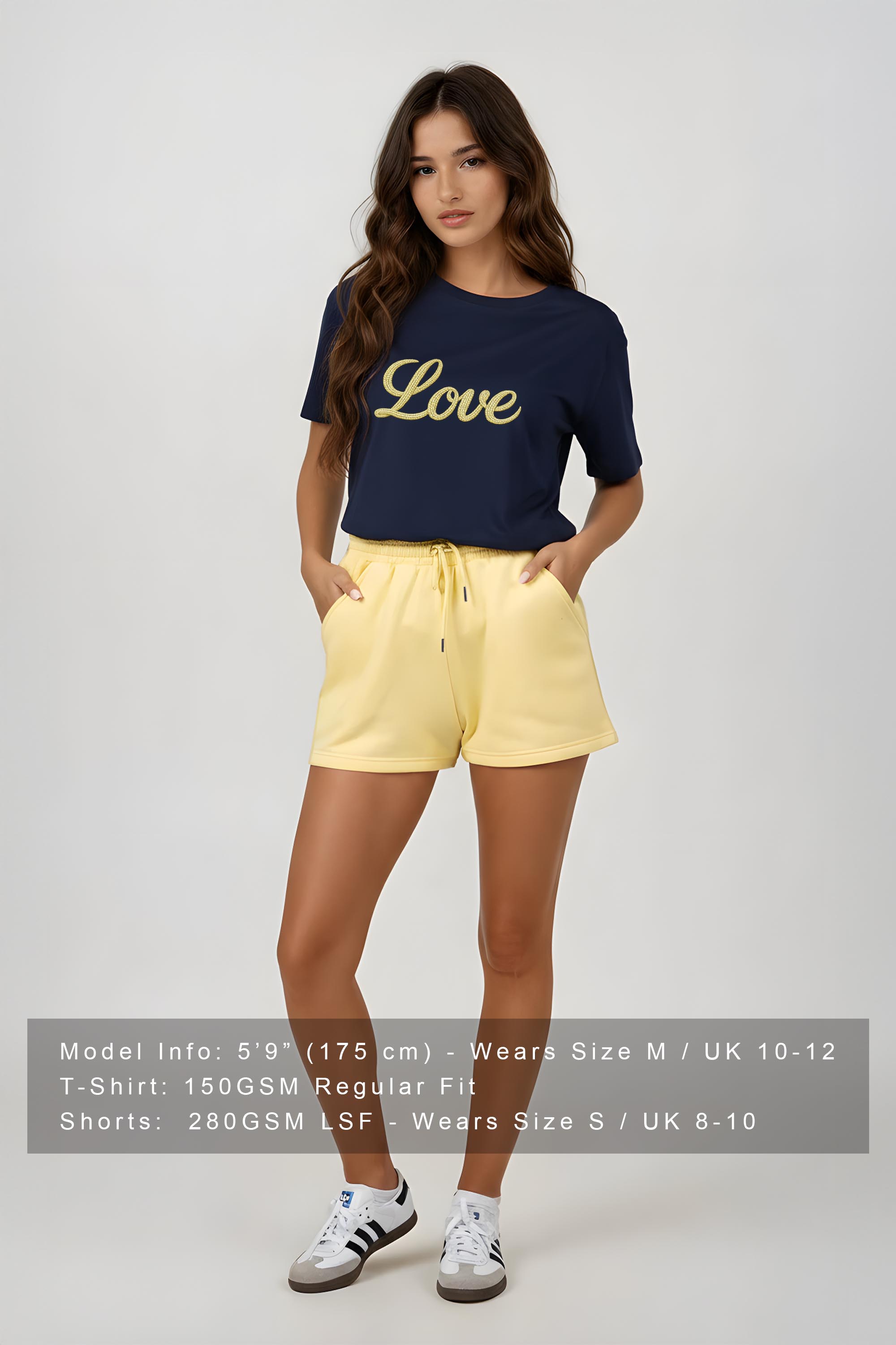 Regular Fit T-Shirt & LSF Short Sets In Love Print (Pack of 4 sets)