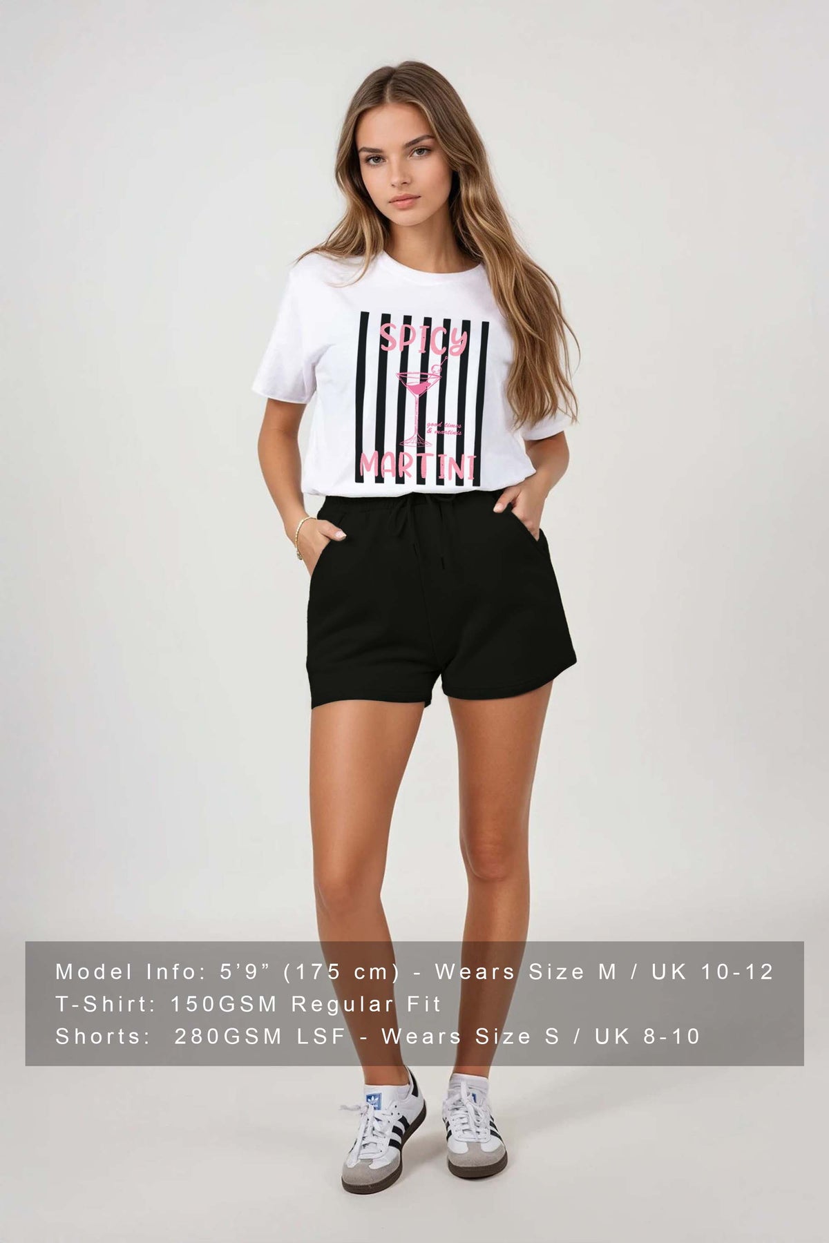 Regular Fit T-shirt LSF Short Sets In Retro Spicy Martini Print (Pack of 4 Sets)