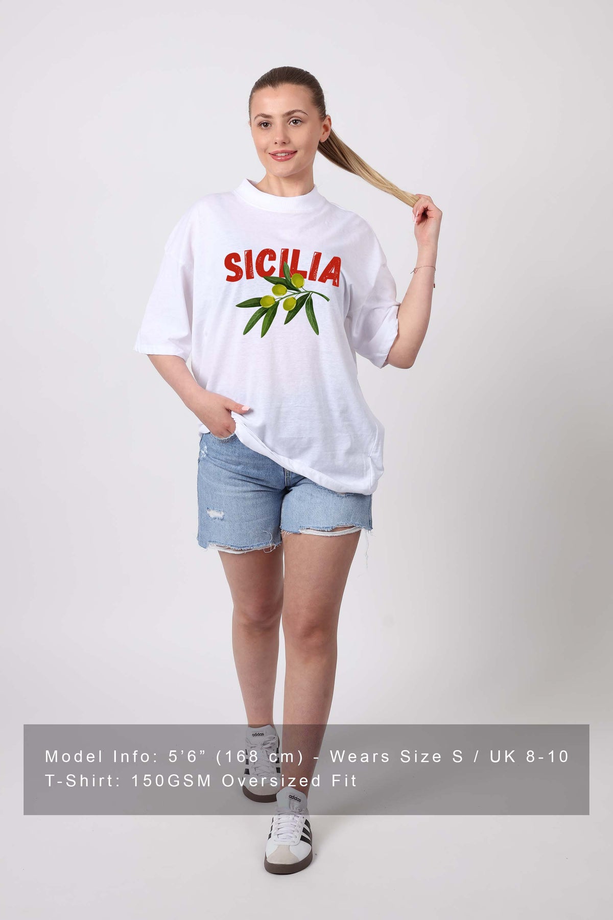150GSM Oversized T-Shirts in Sicilia Lemon Print