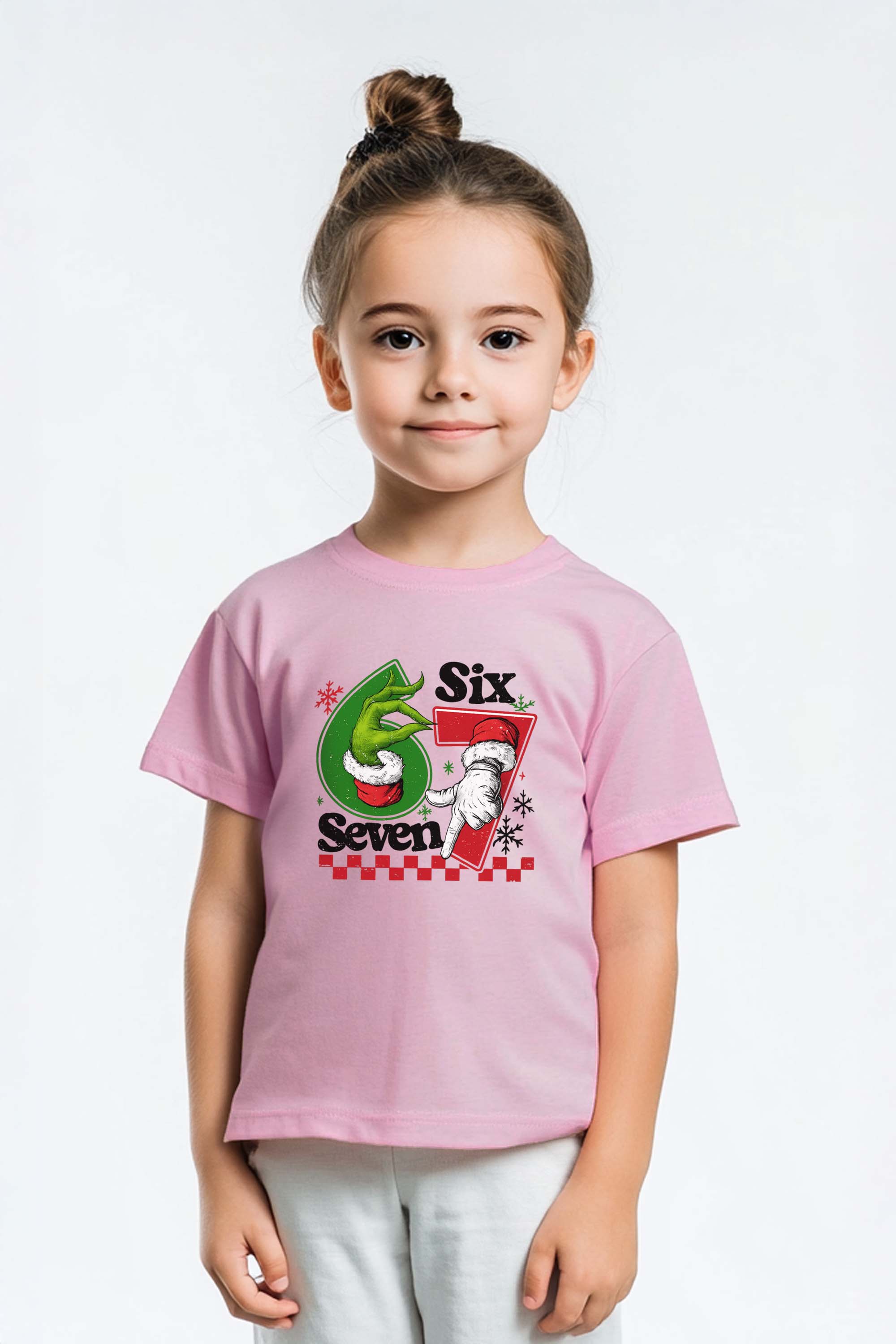 Kids Christmas 67 Trend Graphic Printed T-Shirt