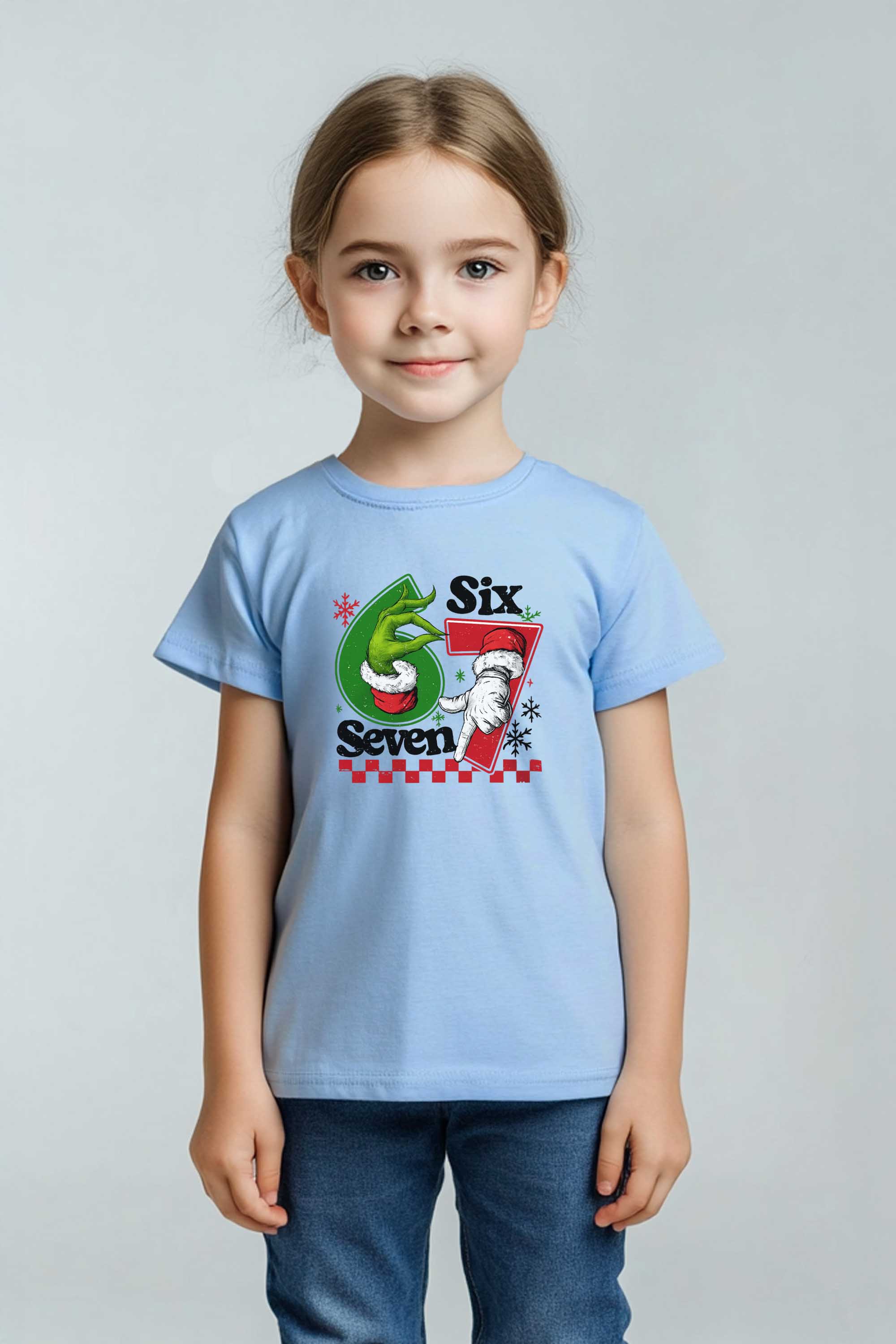 Kids Christmas 67 Trend Graphic Printed T-Shirt