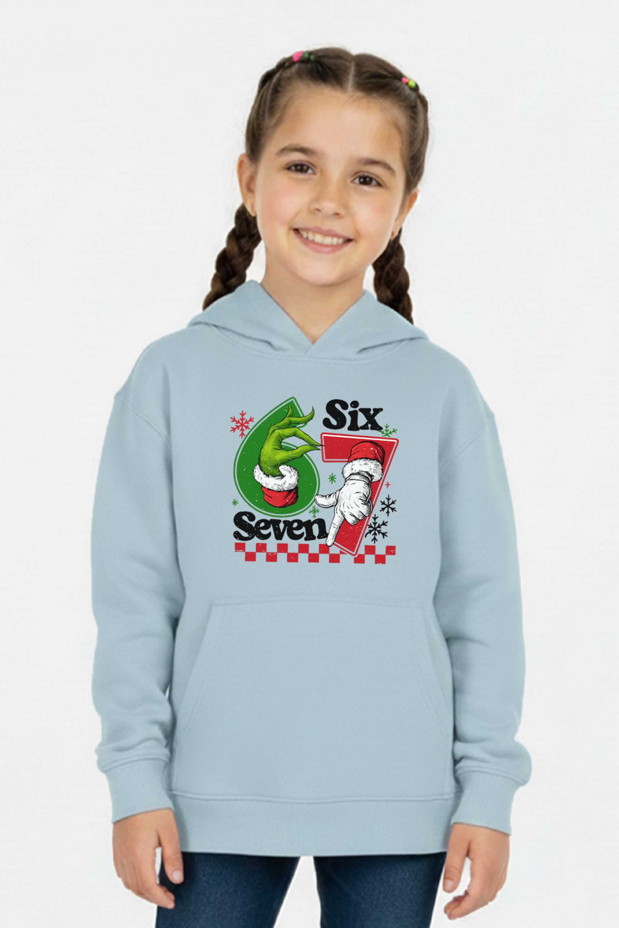 Kids Christmas 67 Trend Graphic Printed Hoodie