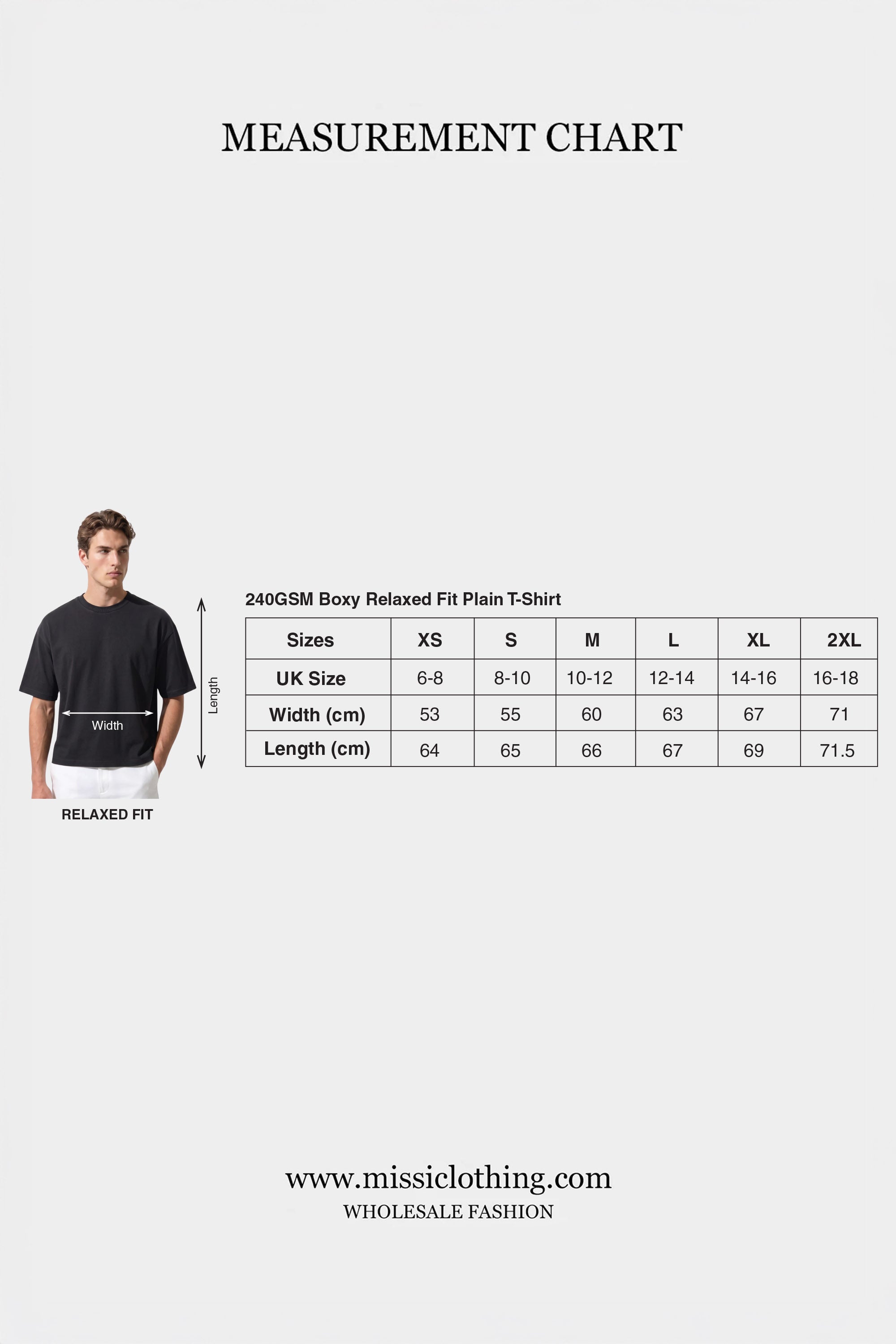 240GSM Boxy Relaxed Fit Plain T-Shirt