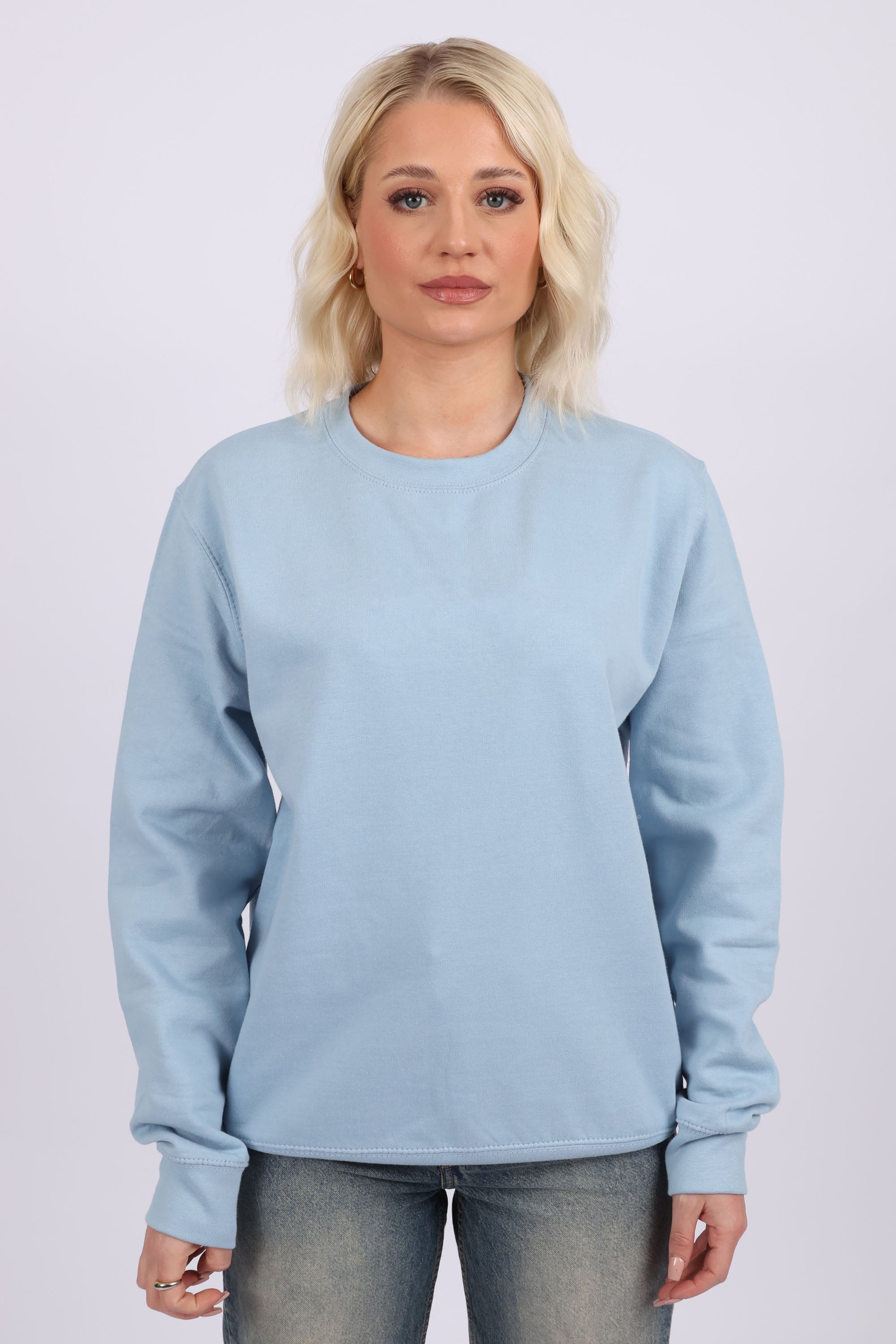 Unisex Crewneck Plain Sweatshirt