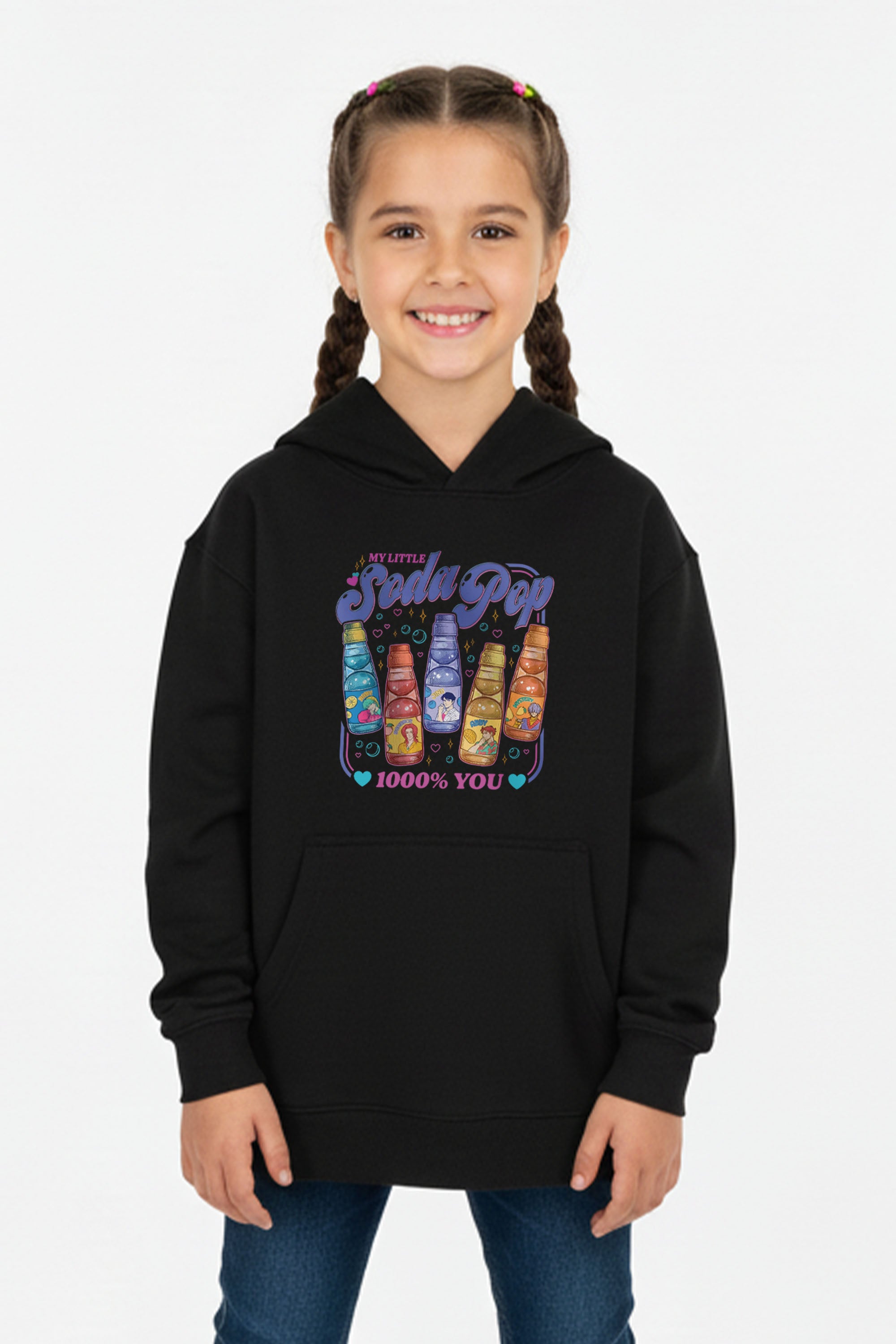 Kids Soda Pop Printed Hoodie