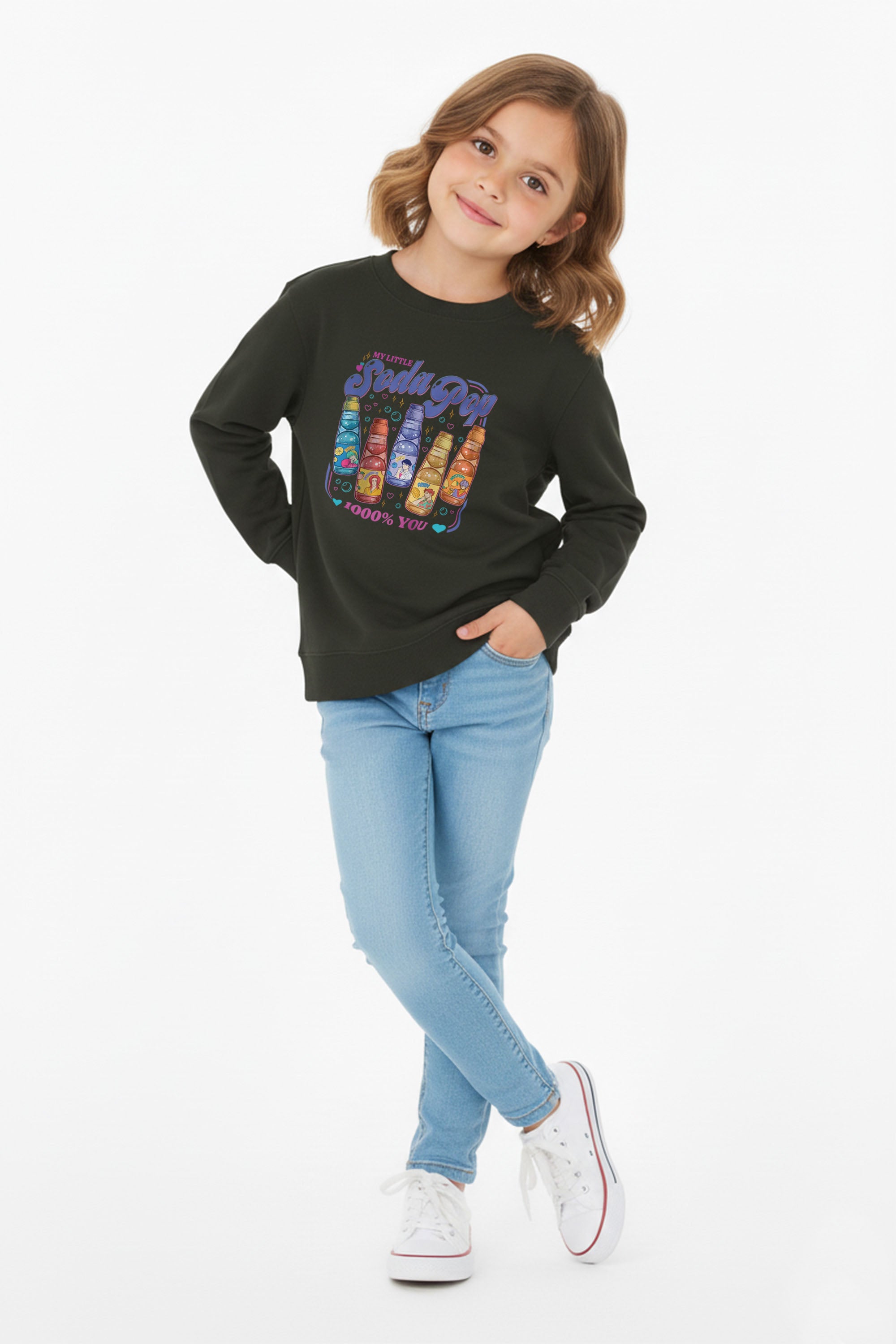 Kids Soda Pop Printed Sweatshirt