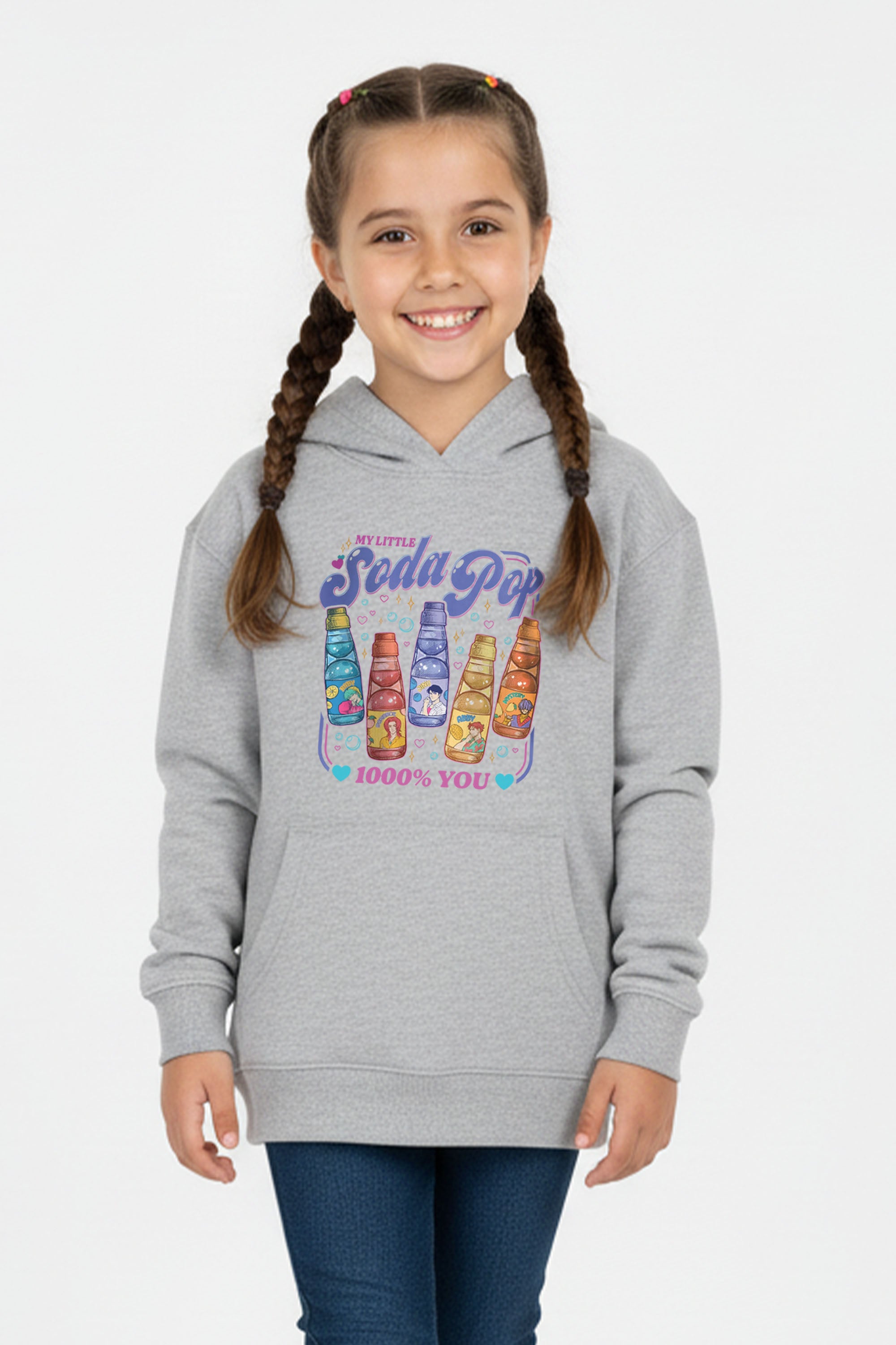 Kids Soda Pop Printed Hoodie