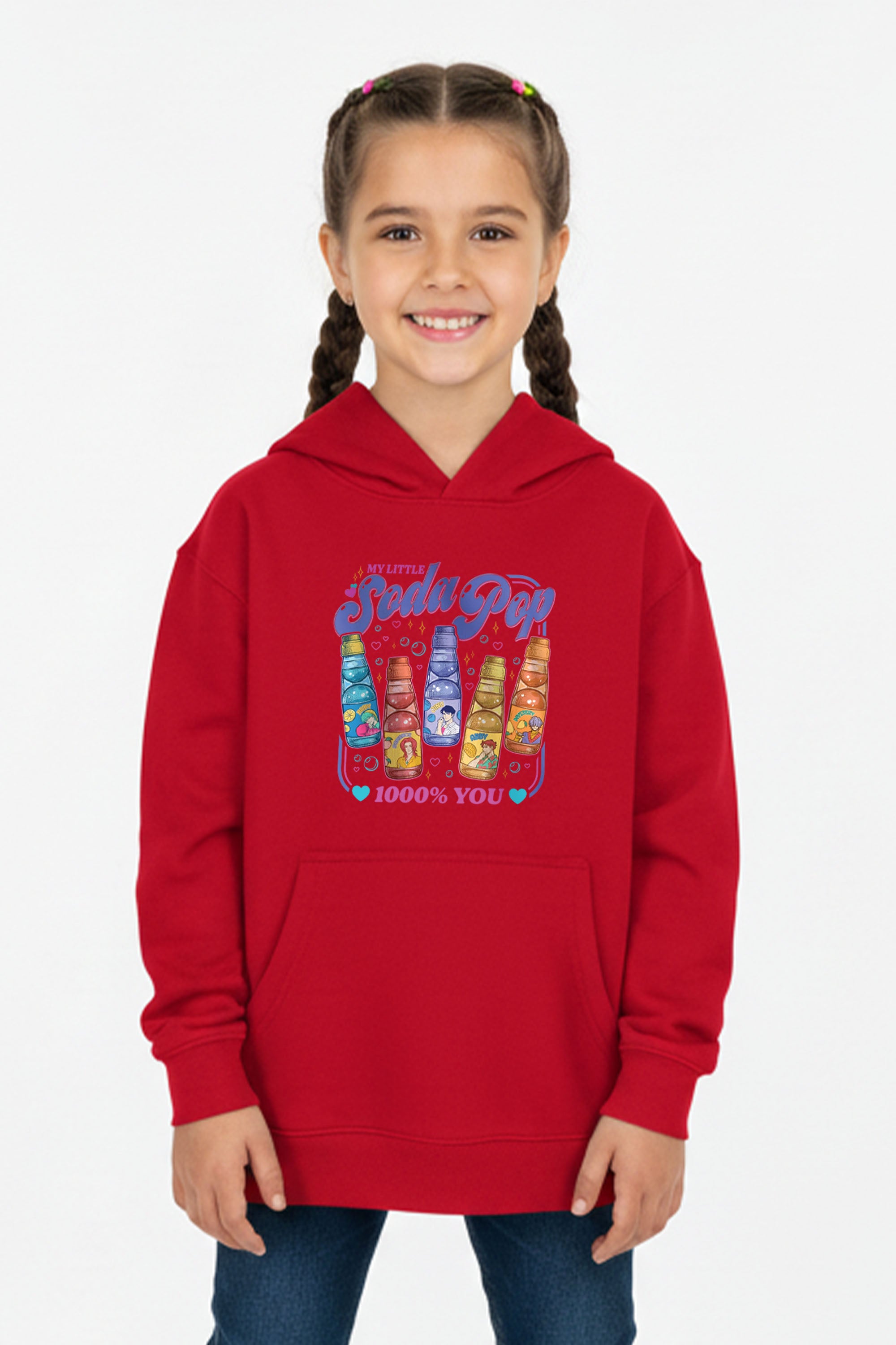Kids Soda Pop Printed Hoodie