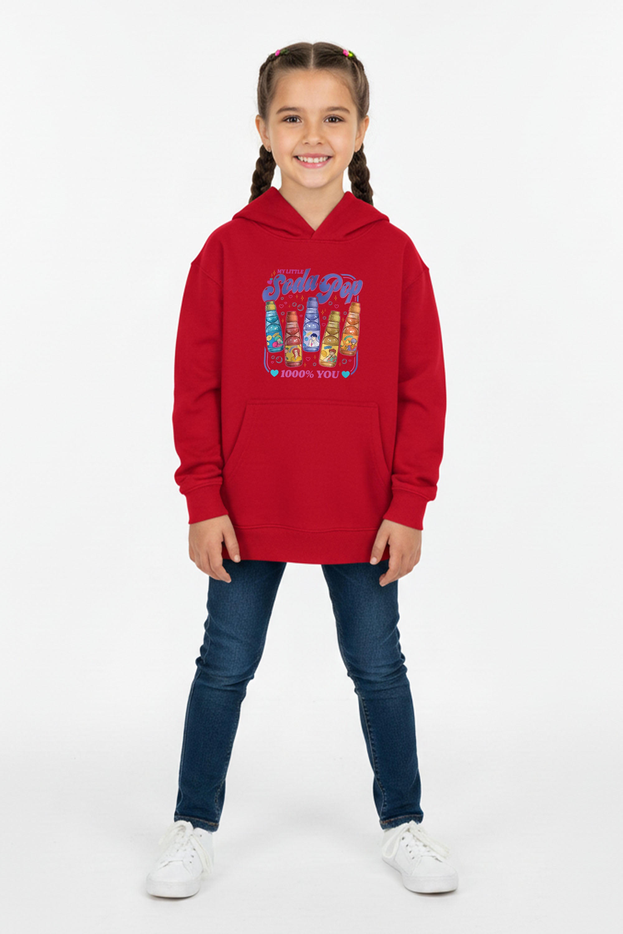 Kids Soda Pop Printed Hoodie