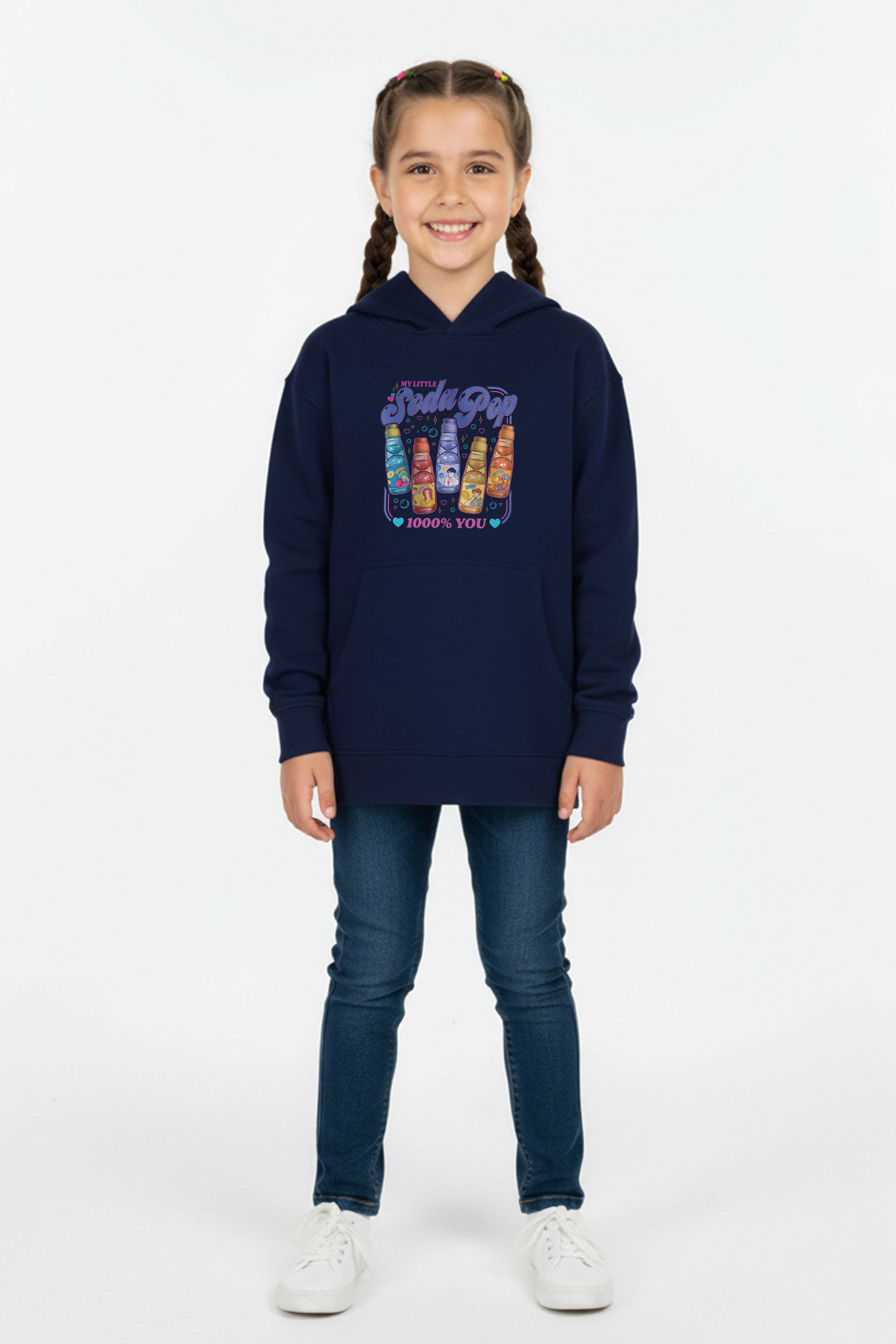 Kids Soda Pop Printed Hoodie