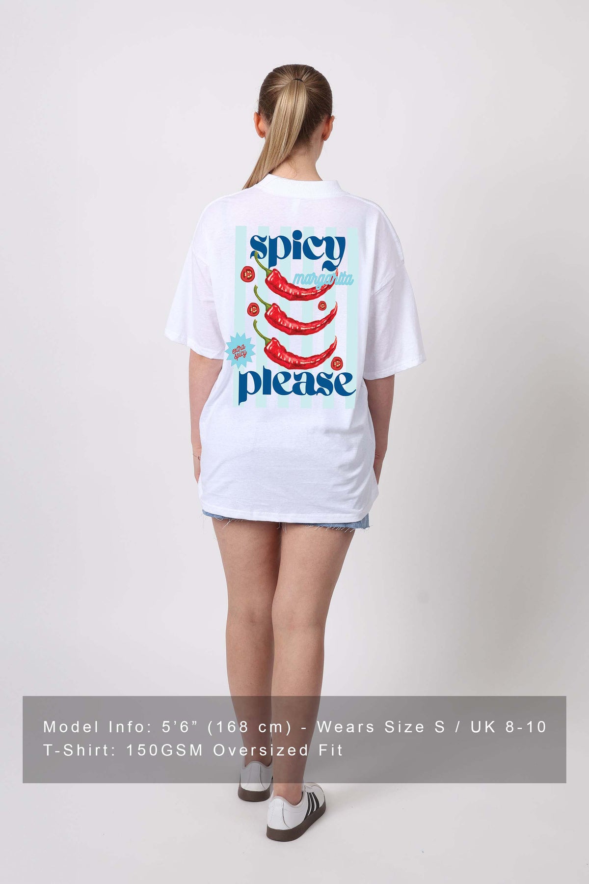 150GSM Oversized T-Shirts in Spicy Chilies Print