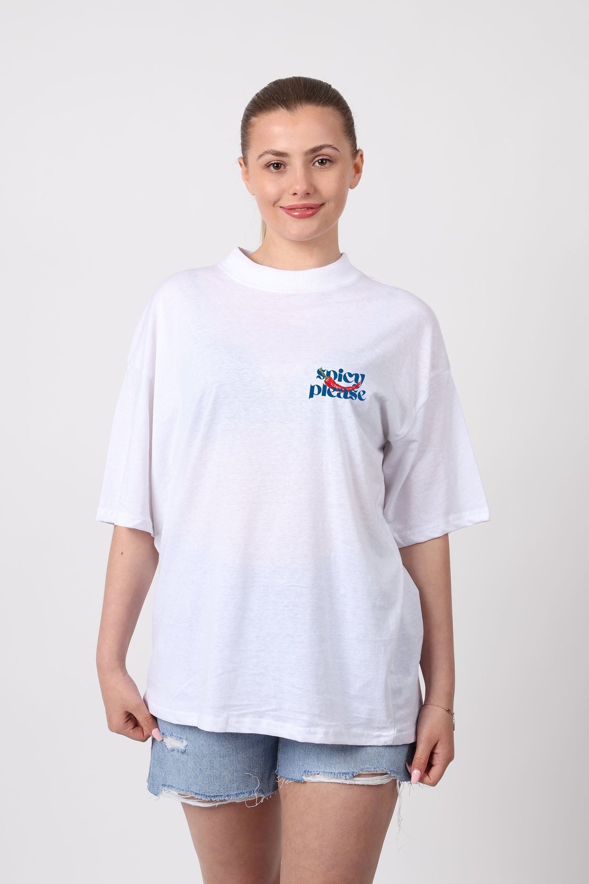 150GSM Oversized T-Shirts in Spicy Chilies Print