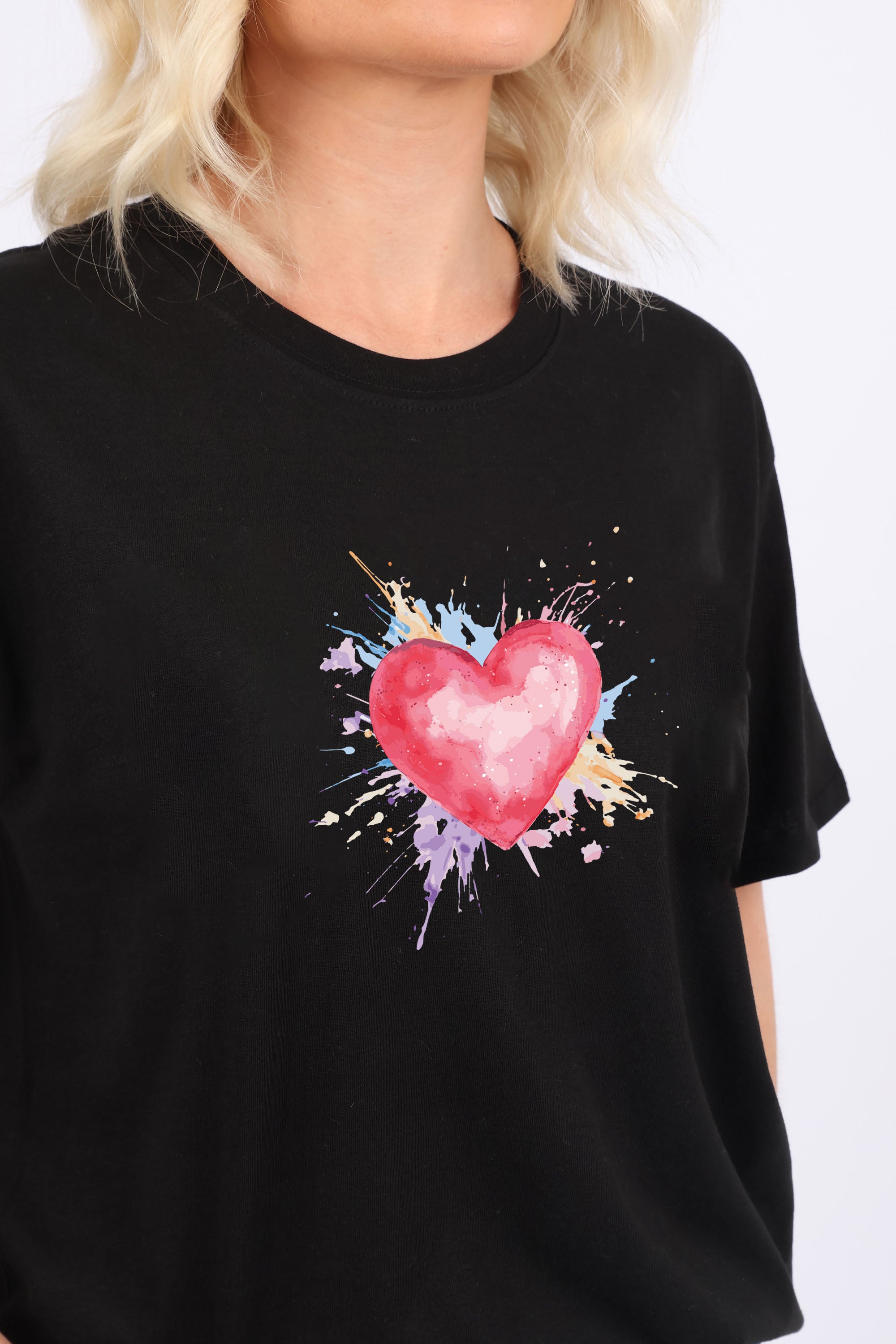 Heart With Pastel Splash T-Shirt