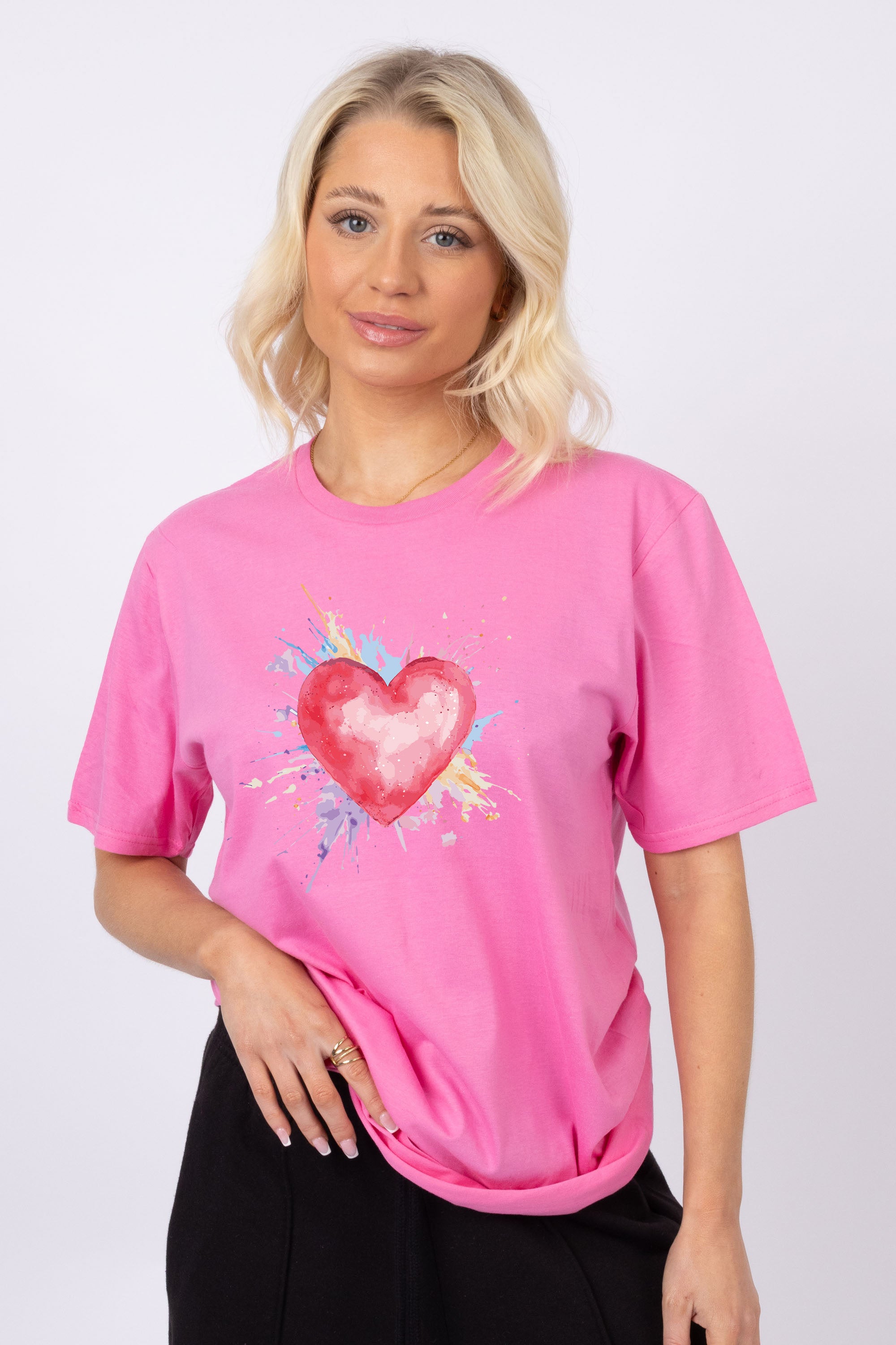 Heart With Pastel Splash T-Shirt