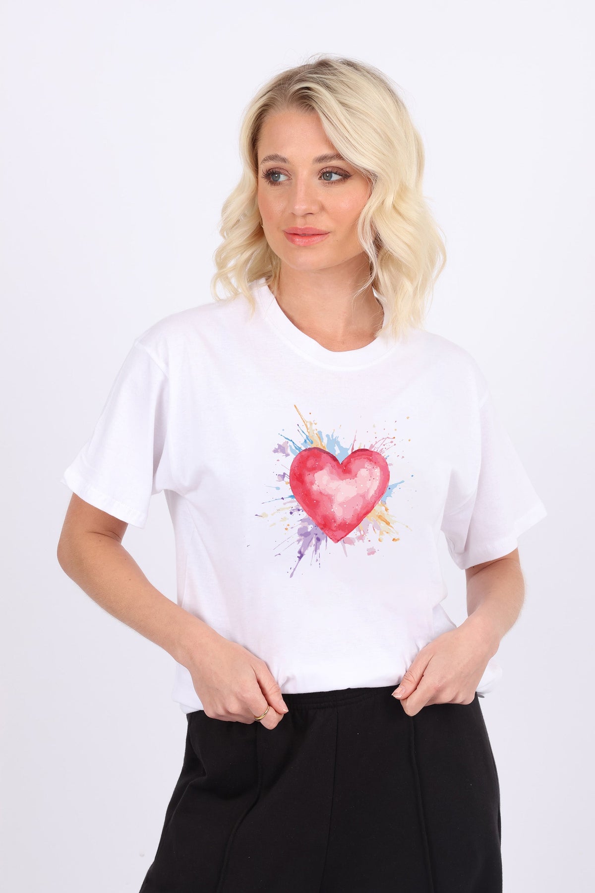 Heart With Pastel Splash T-Shirt