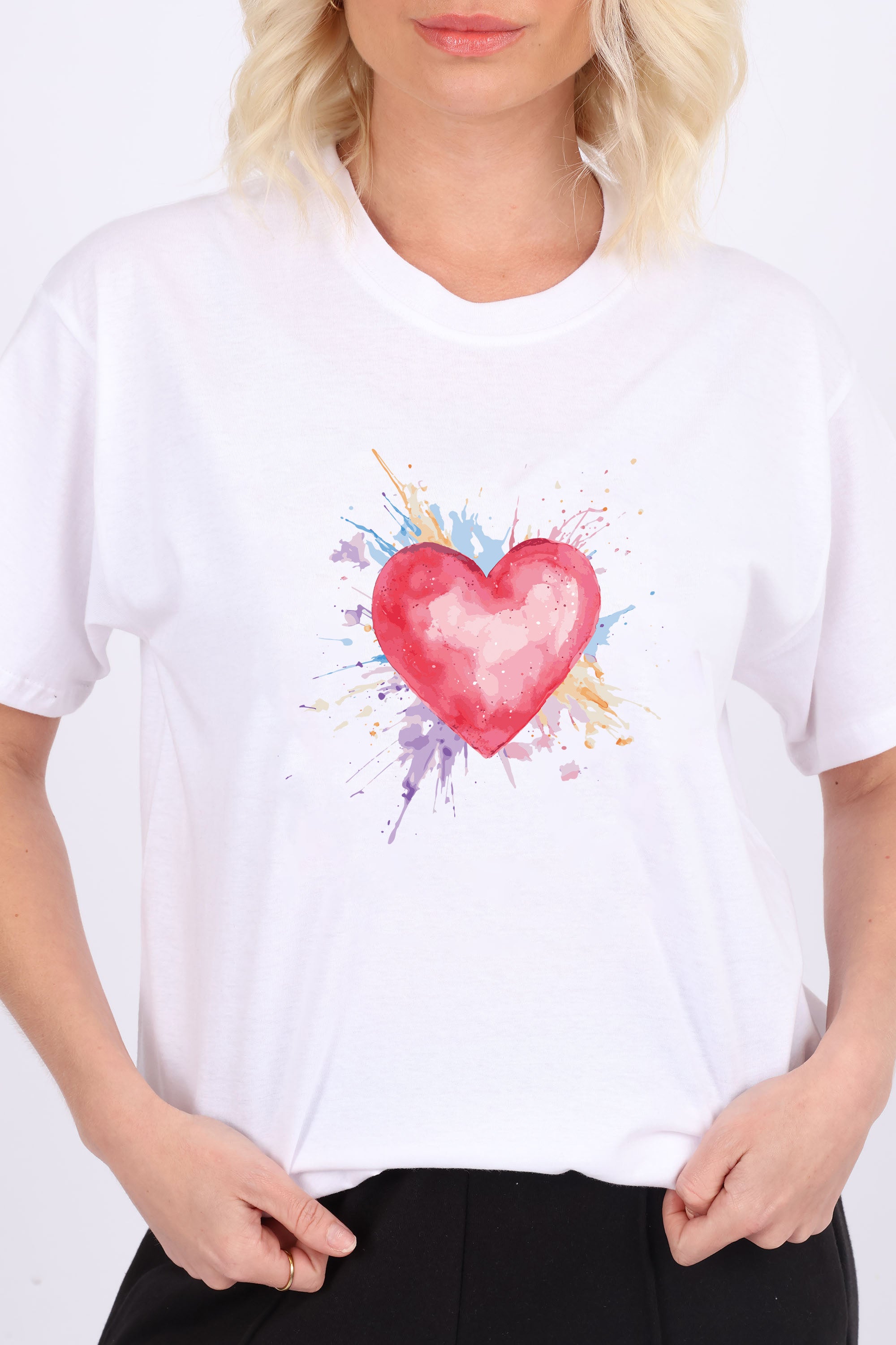 Heart With Pastel Splash T-Shirt
