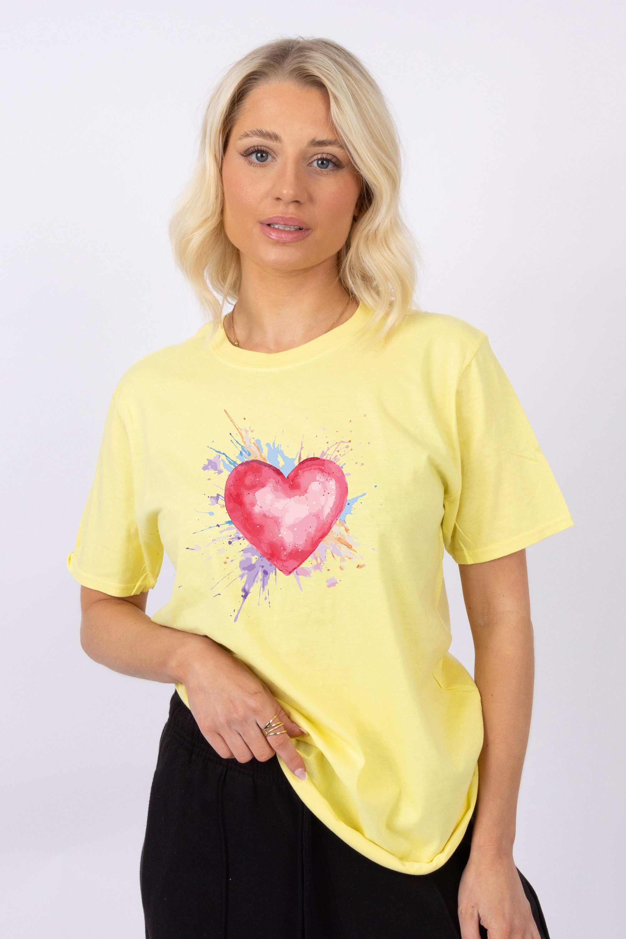 Heart With Pastel Splash T-Shirt