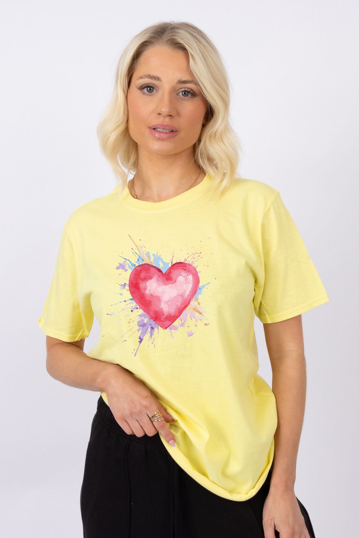Heart With Pastel Splash T-Shirt