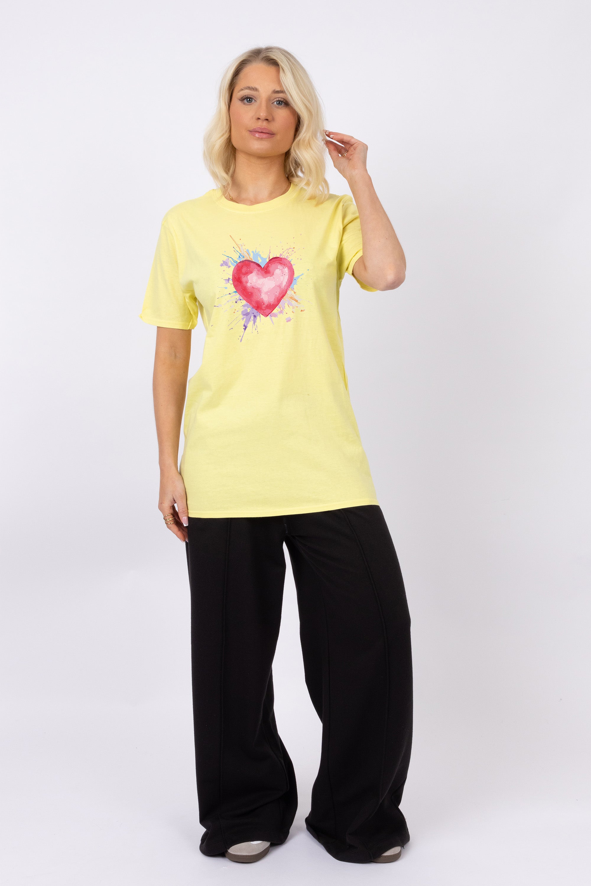 Heart With Pastel Splash T-Shirt