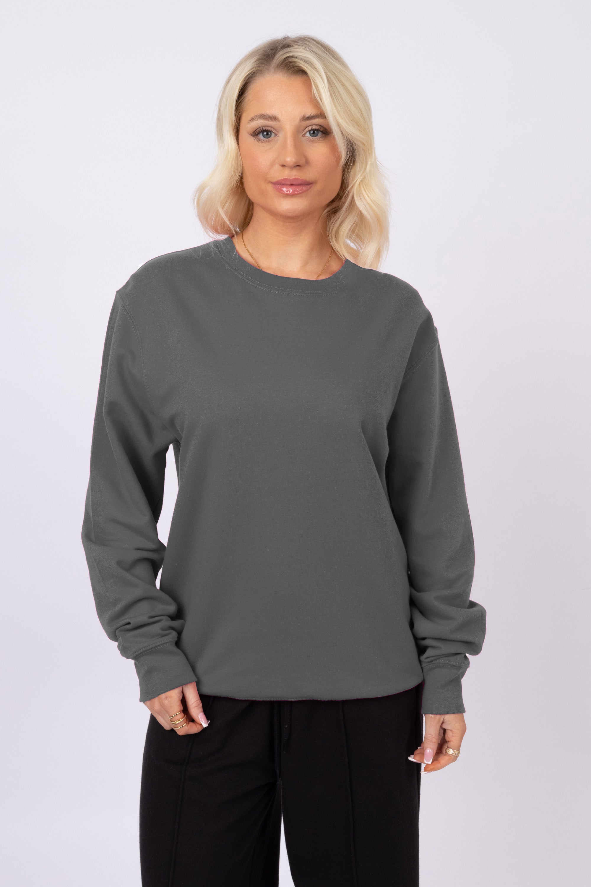 Unisex Crewneck Plain Sweatshirt