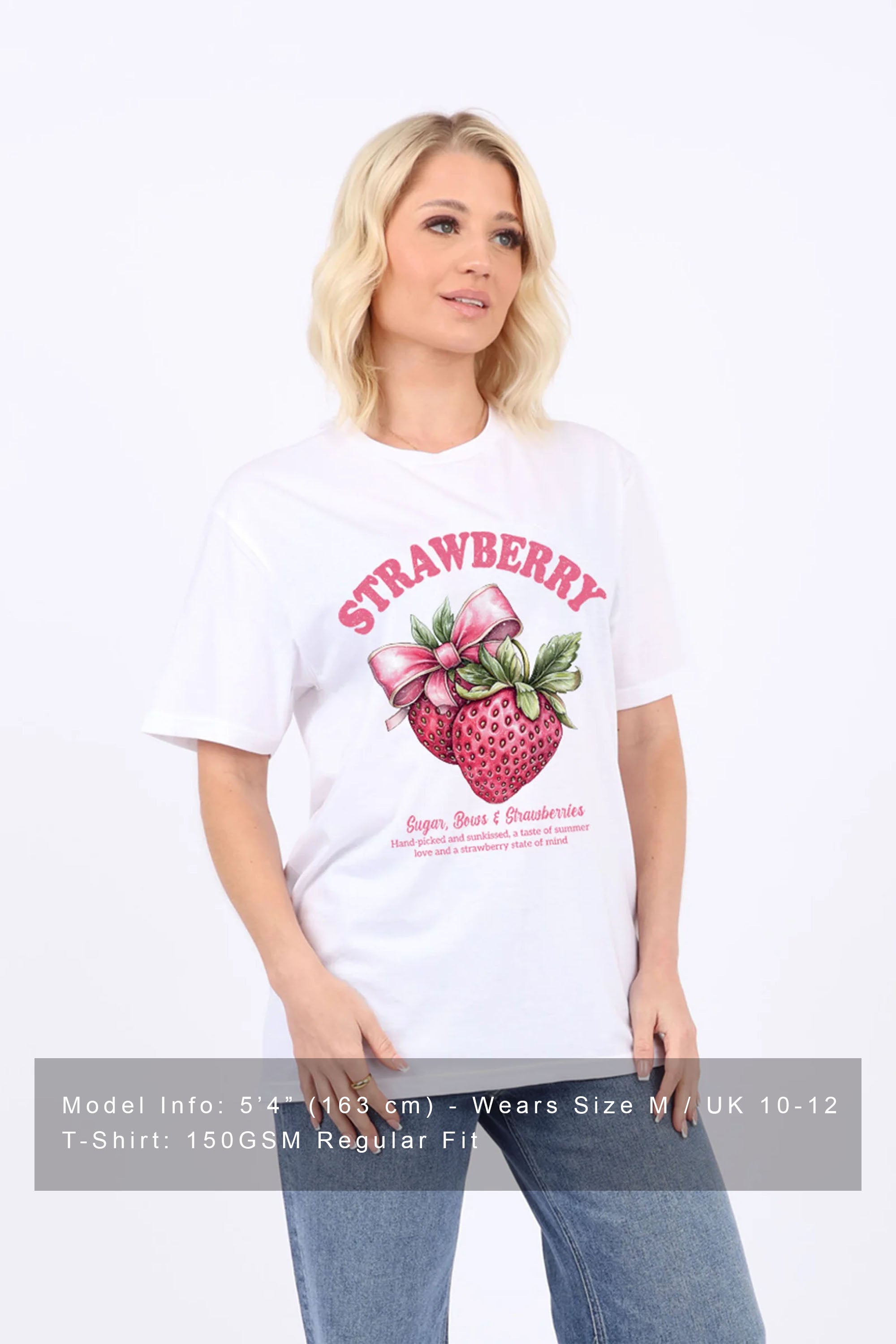 Regular Fit T-shirt in Strawberry Print (Custom Pack)