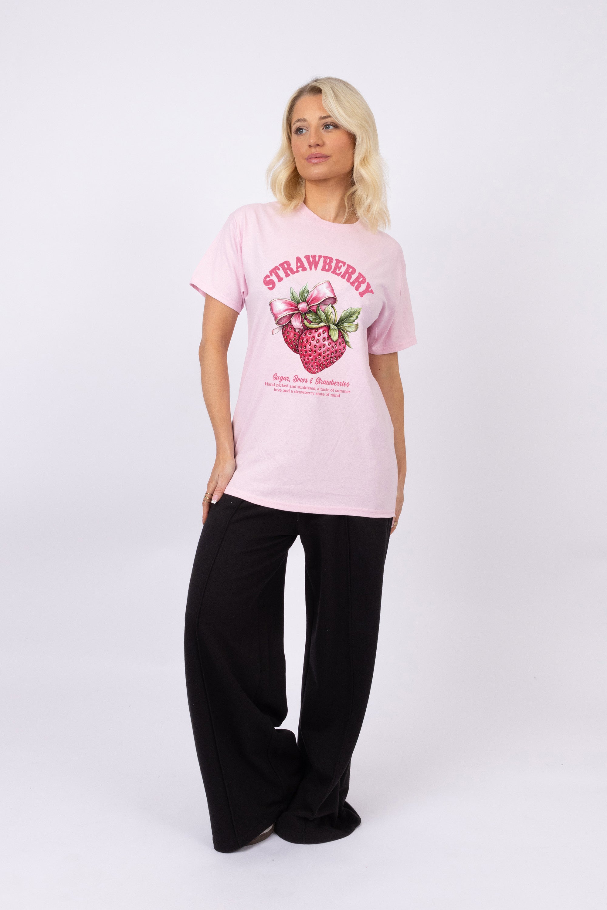 Strawberries Printed T-Shirt (Custom Pack)