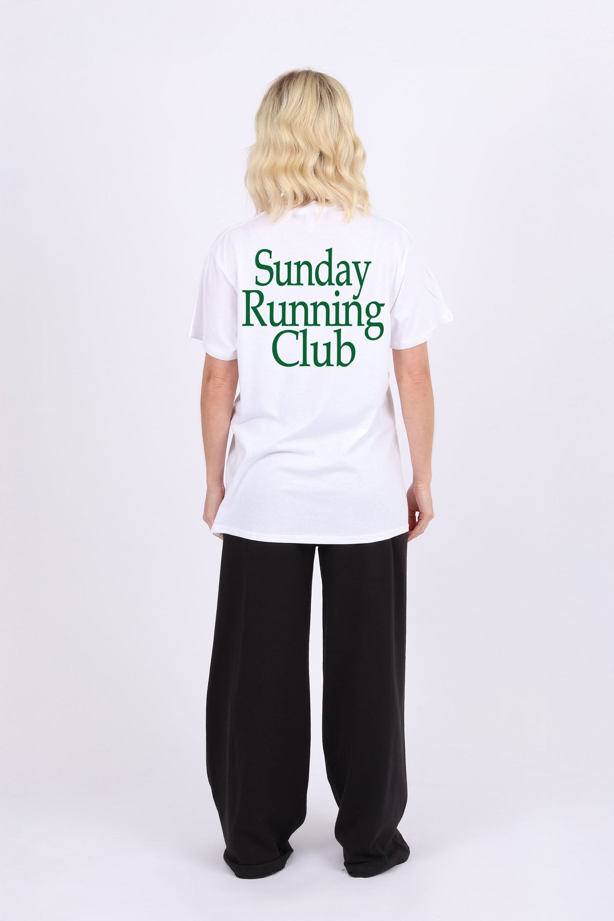 Regular Fit T-shirt in Sunday Running Club Print