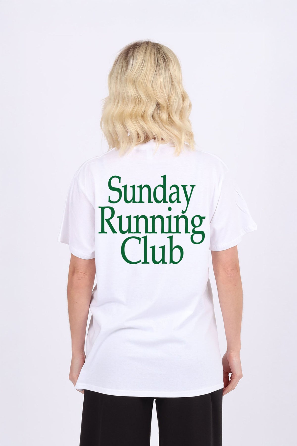 Regular Fit T-shirt in Sunday Running Club Print