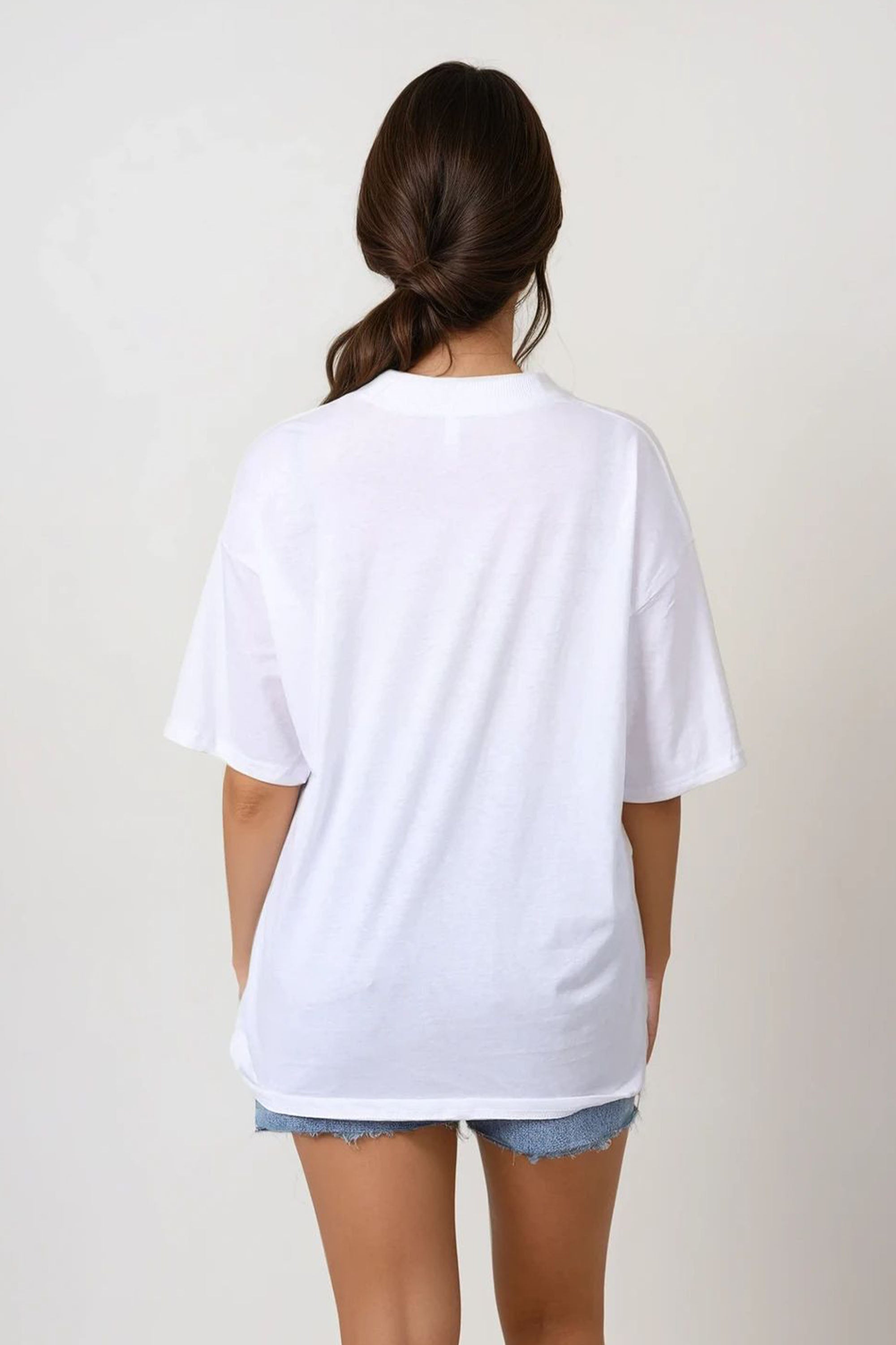 150GSM Oversized T-Shirt in Sun Kissed Oranges Print