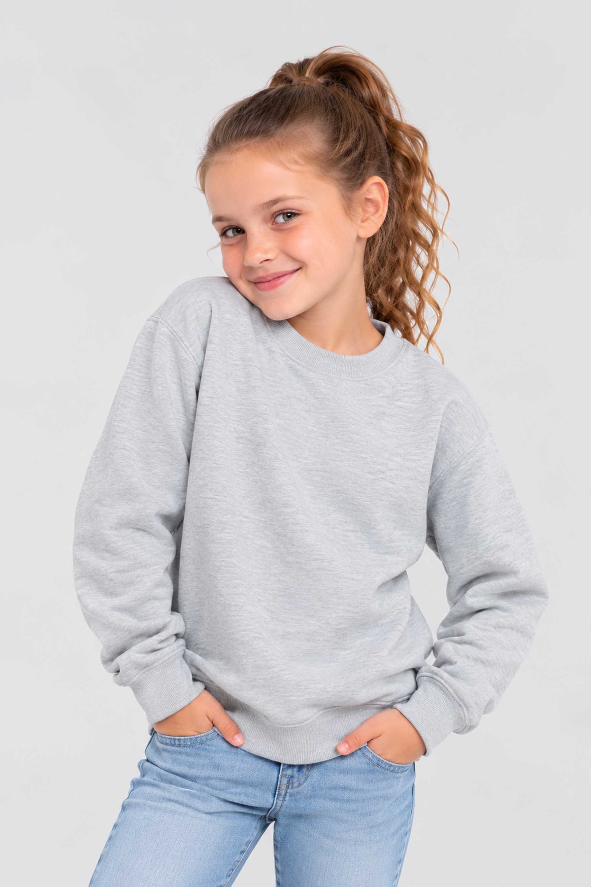 Kids Plain Crewneck Sweatshirt
