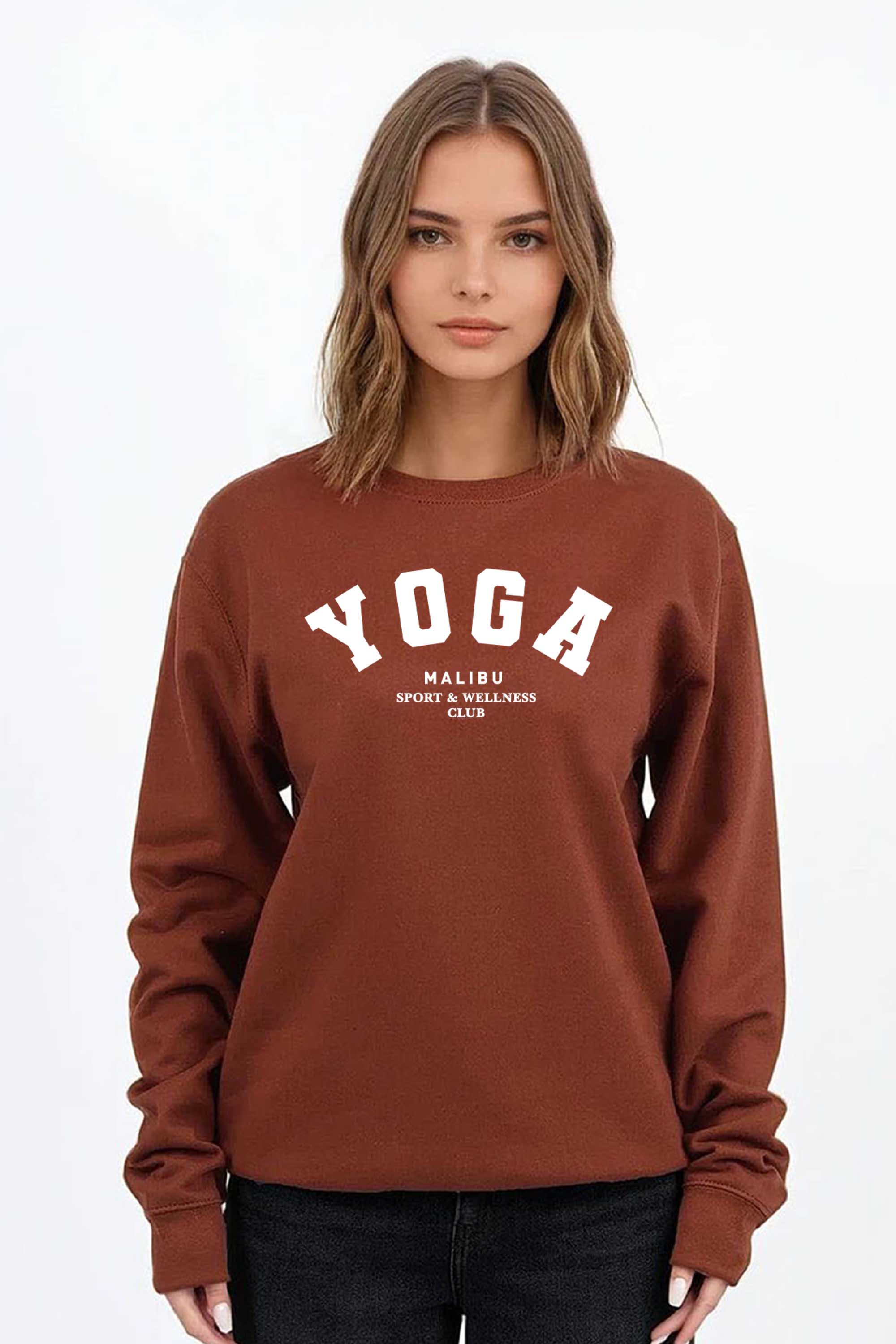 Yoga Graphic Printed Sweatshirt