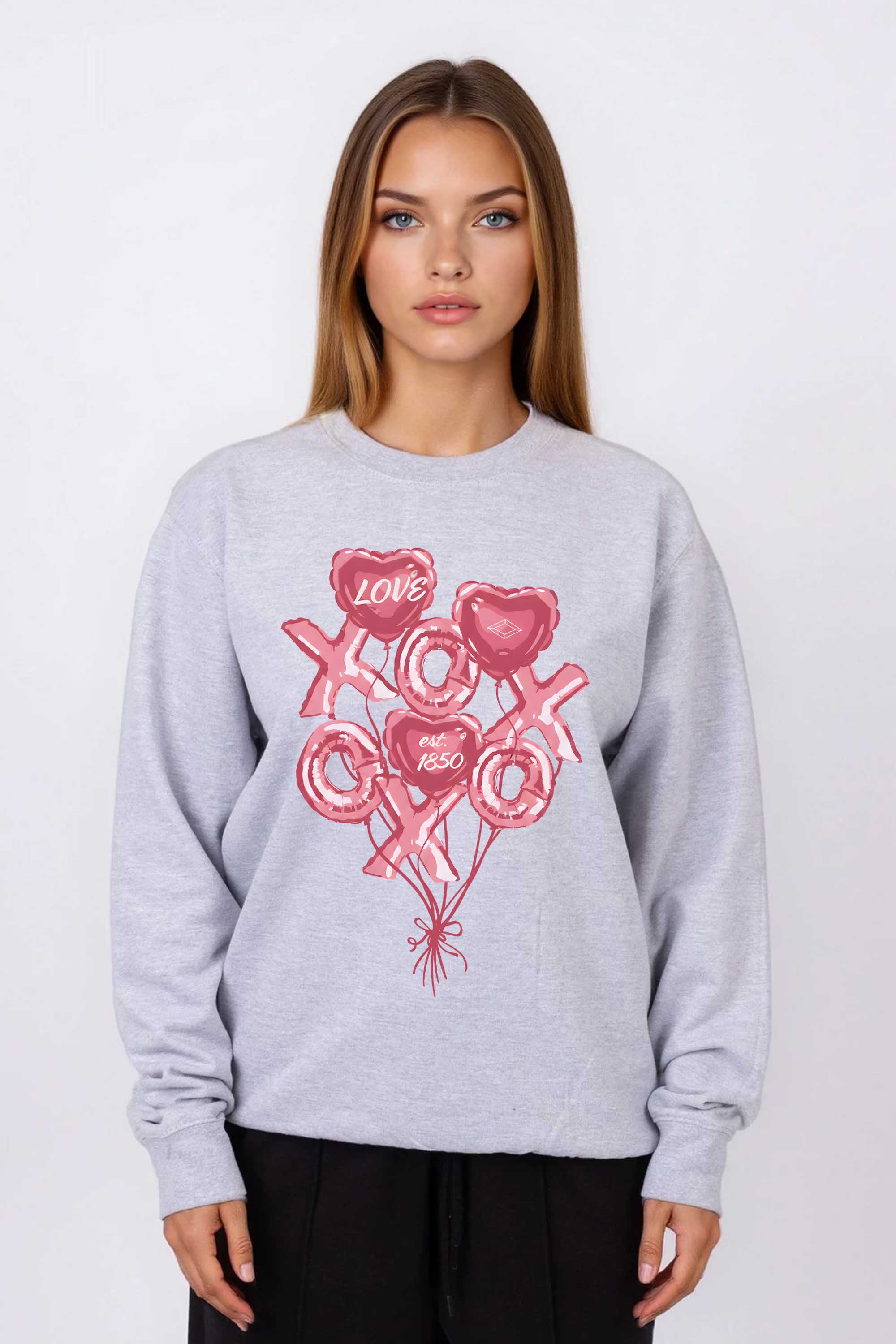 Valentine XOXO Love Printed Sweatshirt