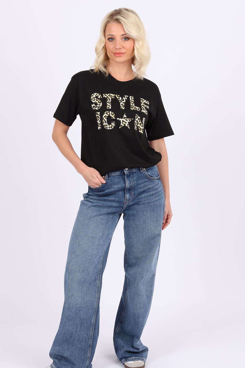 Leopard Style Icon Printed T Shirt (Custom Packs)