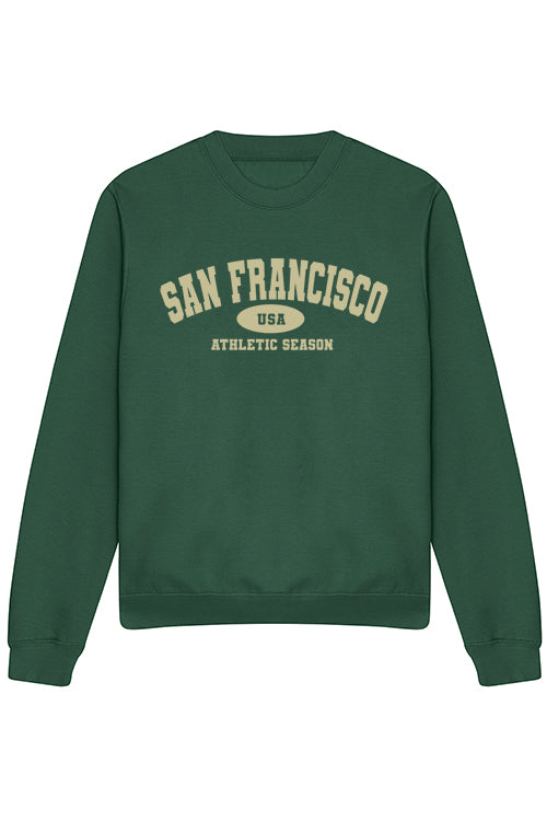 SAN FRANCISCO SWEATSHIRT IN BOTTELGREEN (Custom Pack XS-2XL)