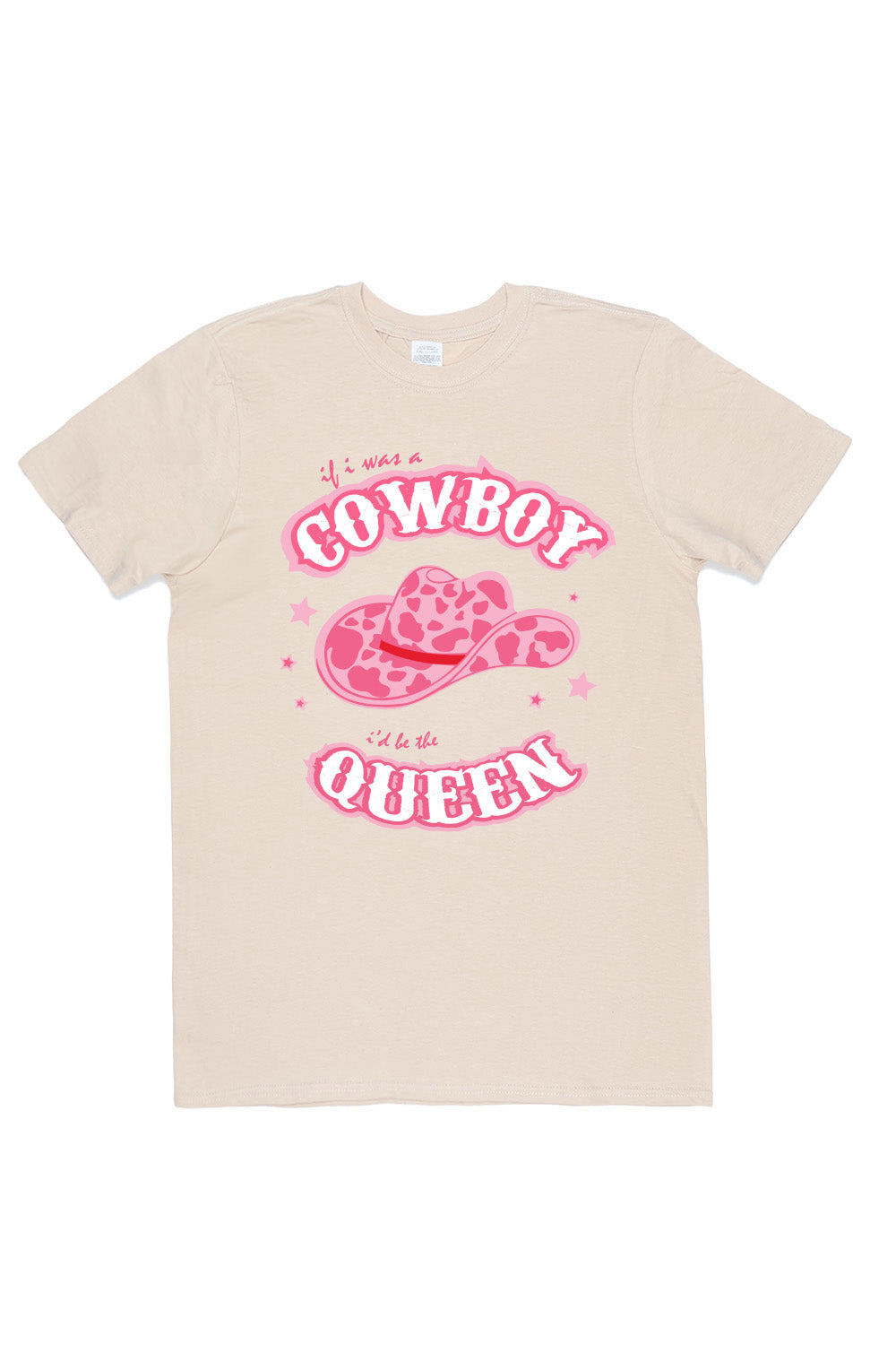 Cowboy Queen T-Shirt in Sand (Custom Packs)