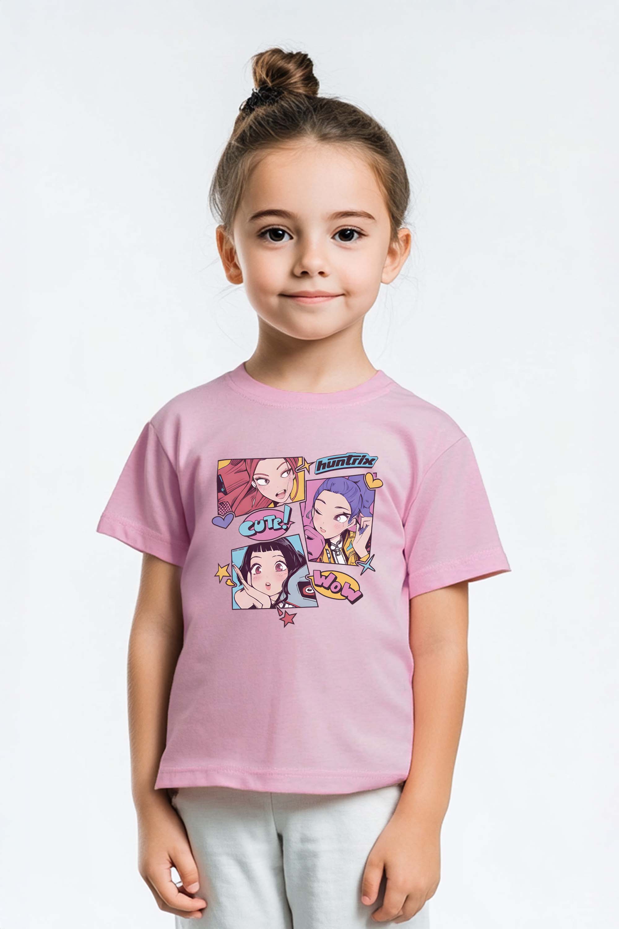 Kids Cute K-Pop Anime Graphic T-Shirt